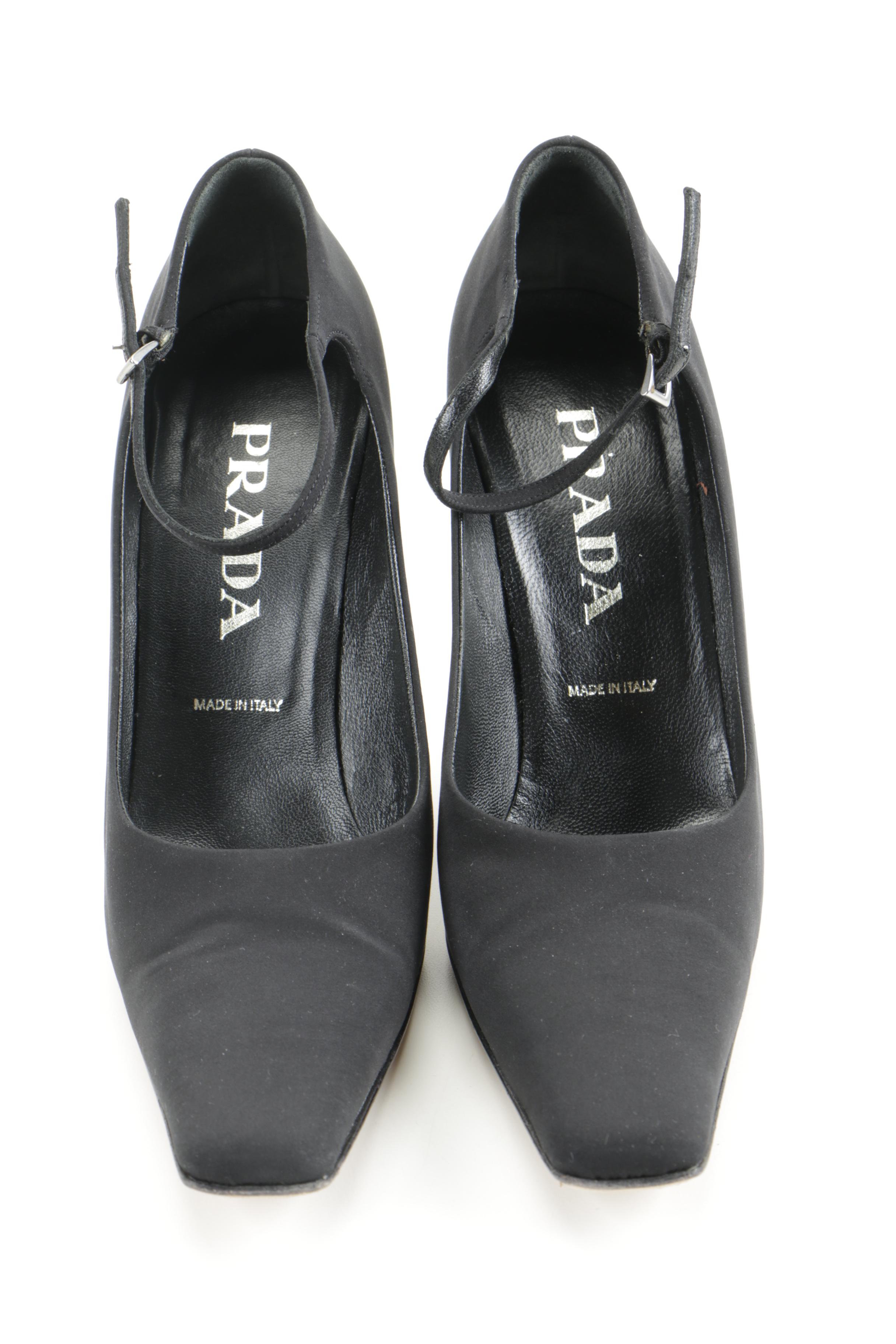 Women's Prada Calzature Donna Black Heels