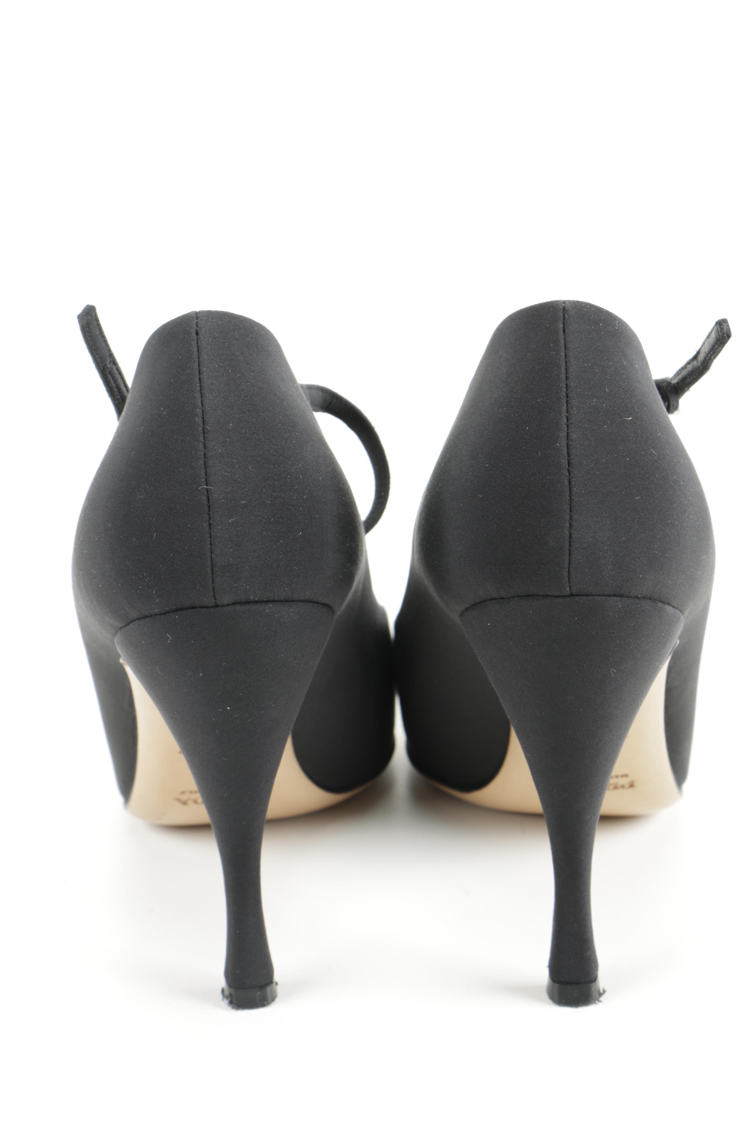 Women's Prada Calzature Donna Black Heels