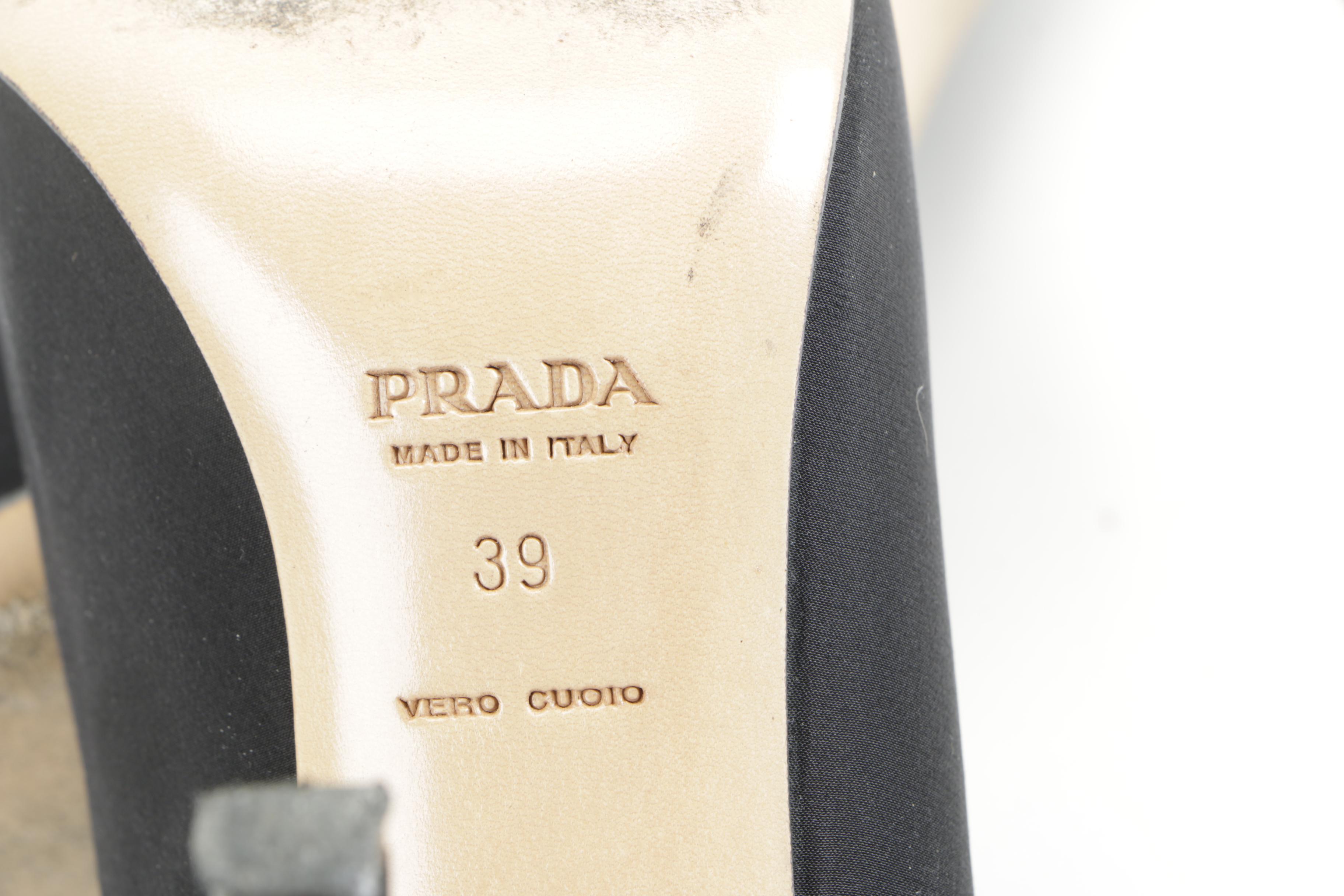 Women's Prada Calzature Donna Black Heels