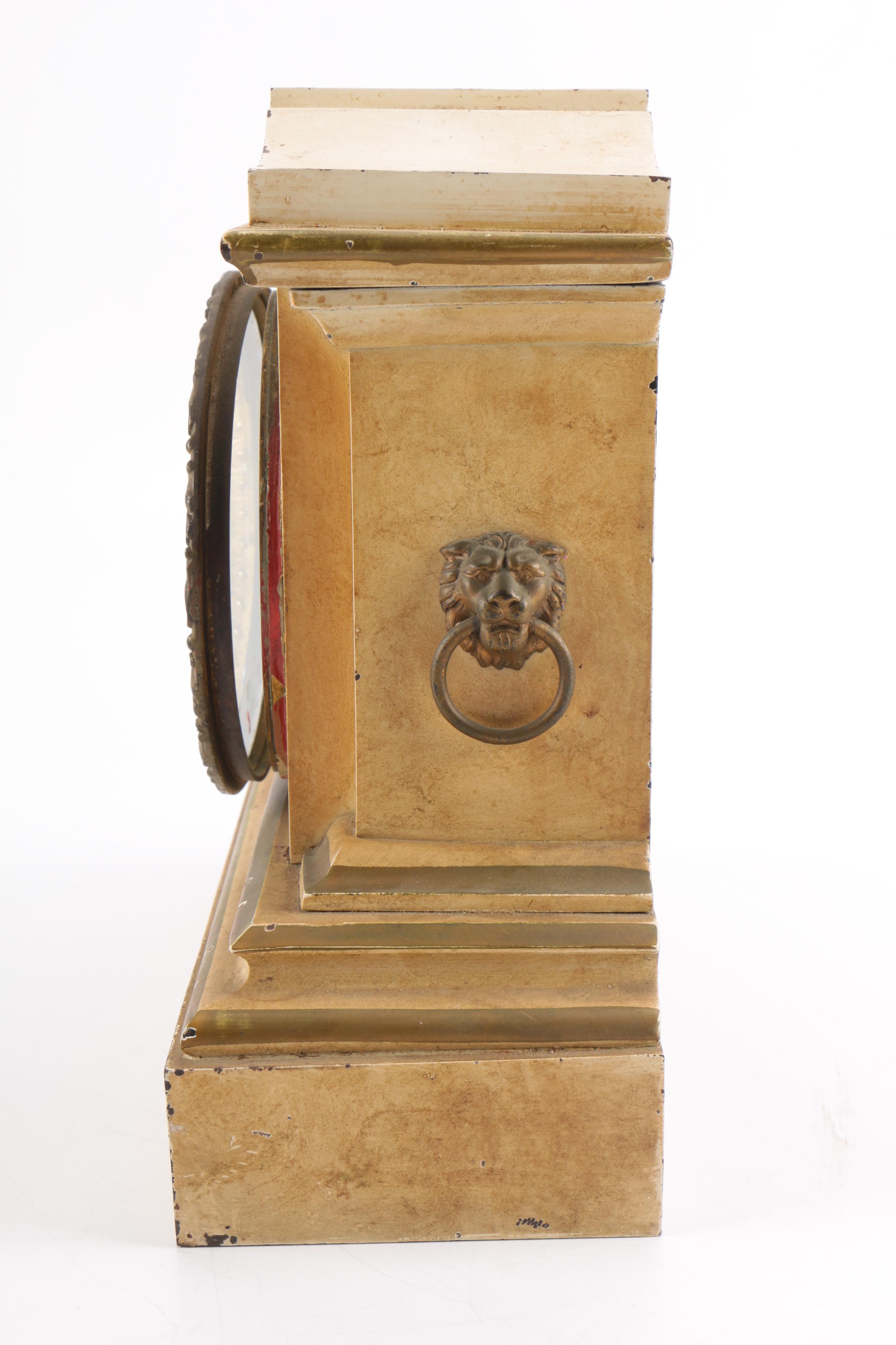 Antique Cast Iron Ansonia Mantel Clock