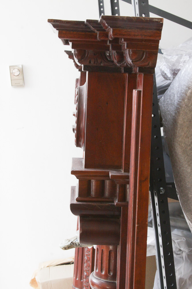 Vintage Federal Style Mahogany Mantle Mirror