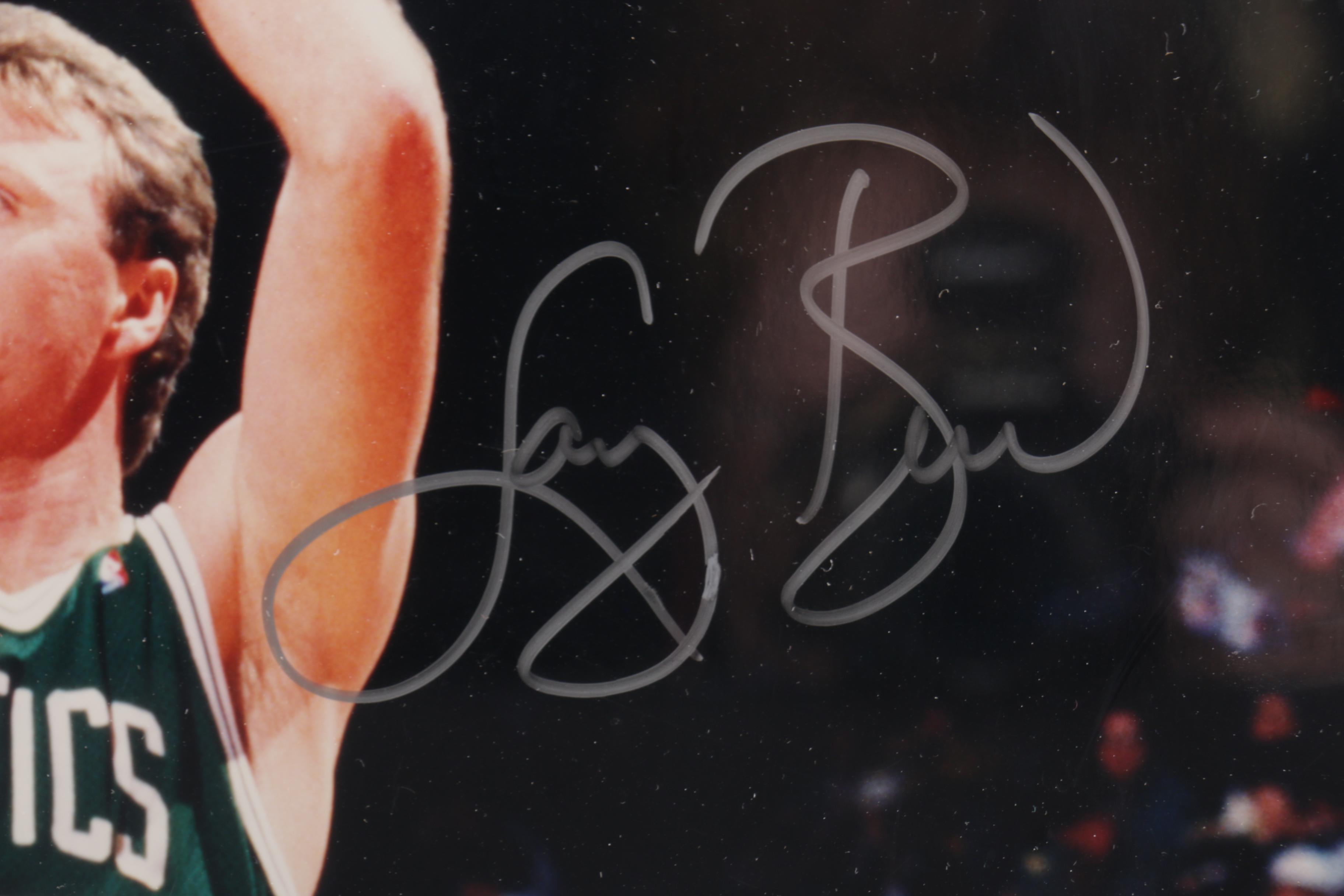 Signed Larry Bird Photograph