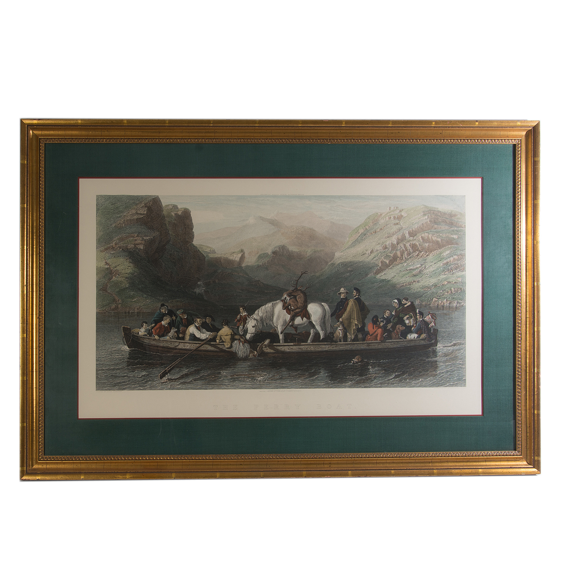 J.T. Wilmore Restrike Etching After Jacob Thompson's "The Ferry Boat"