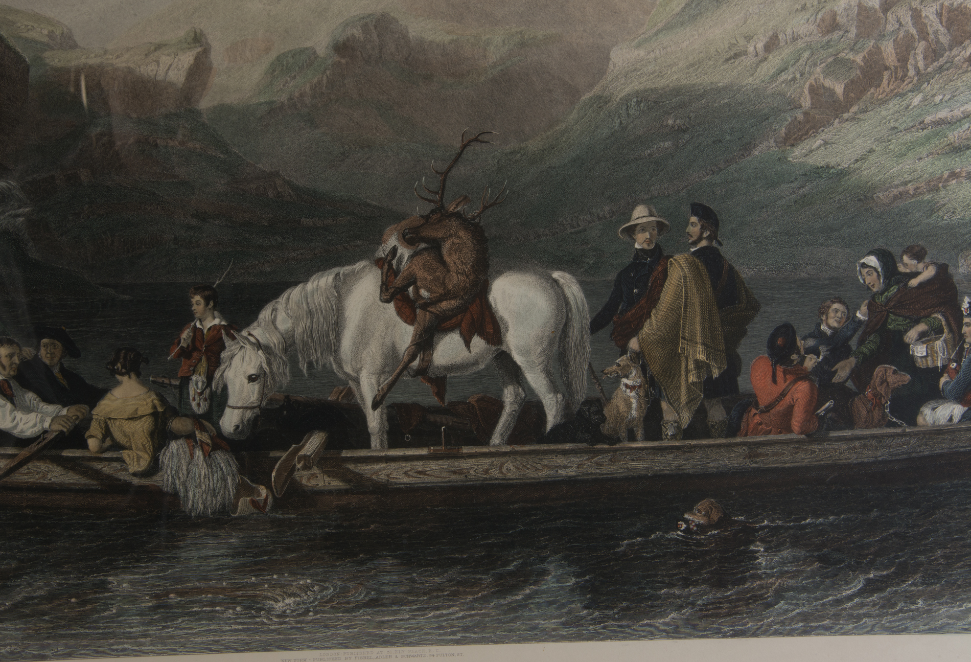 J.T. Wilmore Restrike Etching After Jacob Thompson's "The Ferry Boat"