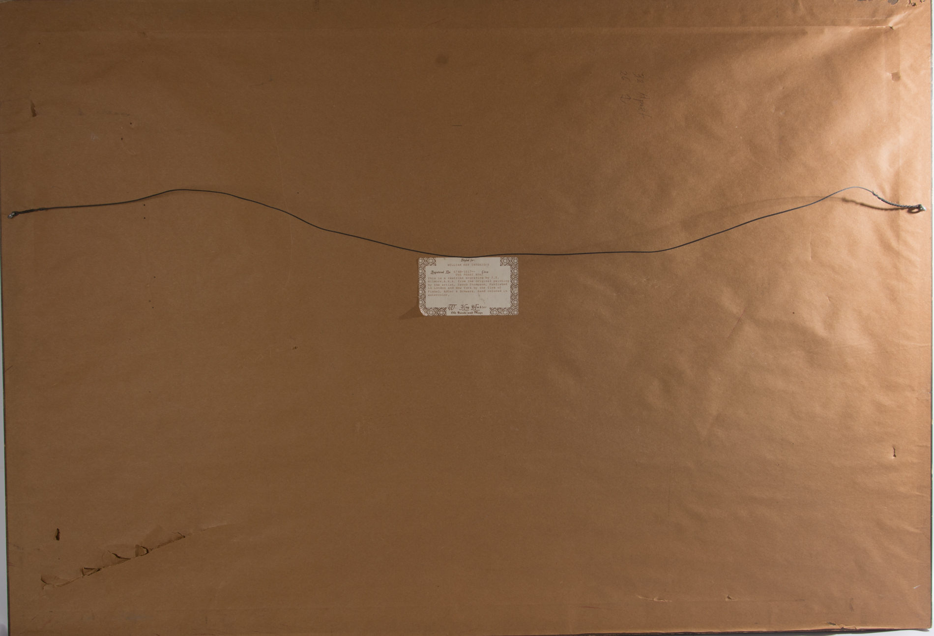 J.T. Wilmore Restrike Etching After Jacob Thompson's "The Ferry Boat"