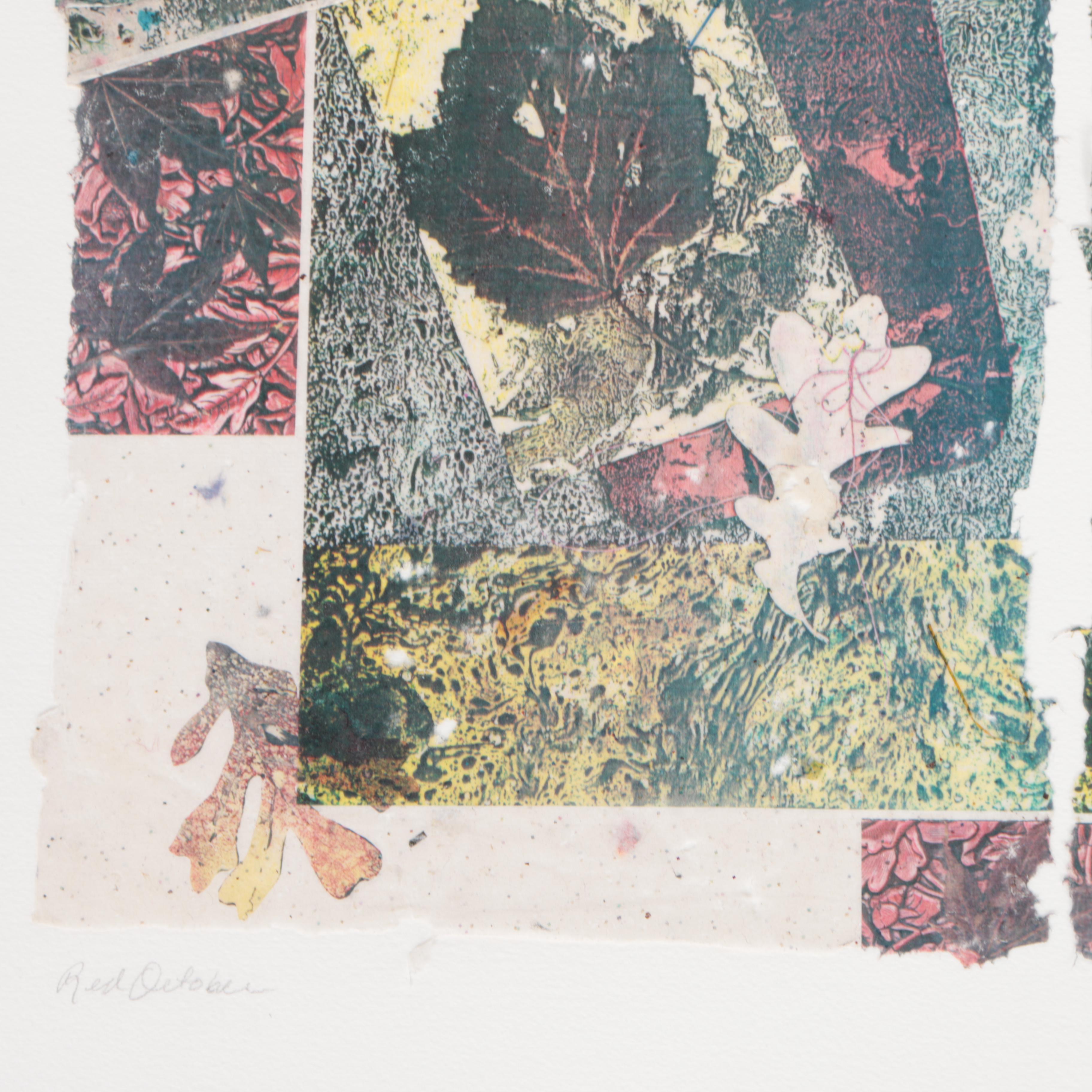 Jane Kelly Moran Transfer Print on Paper "Red October"