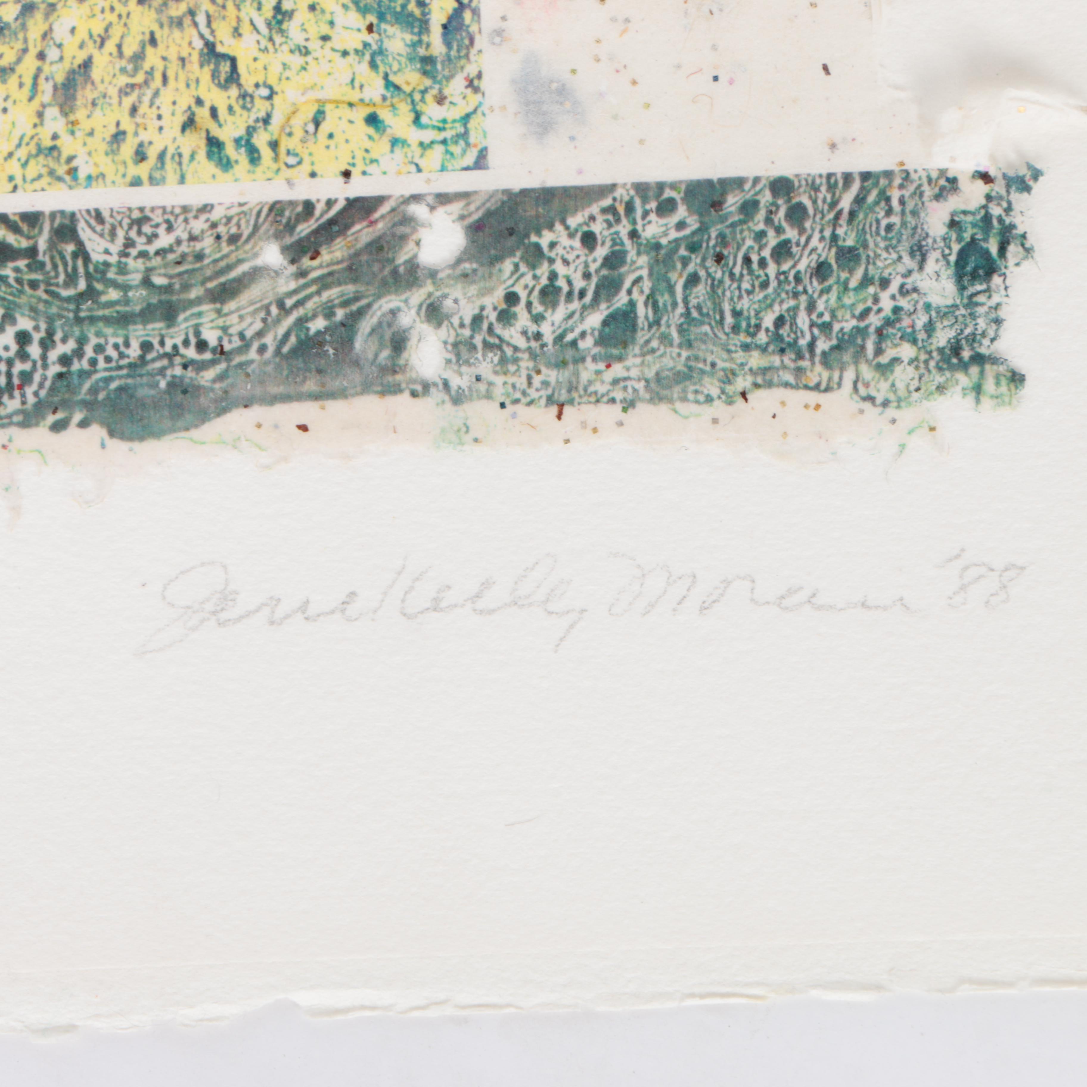 Jane Kelly Moran Transfer Print on Paper "Red October"