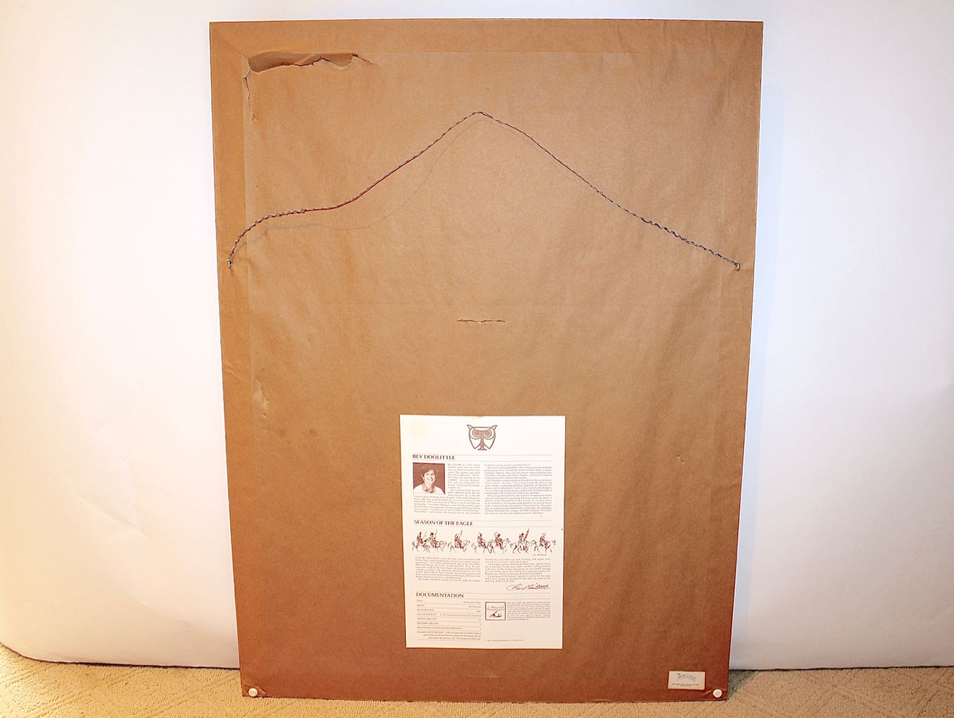 Bev Doolittle Signed Limited Edition Offset Lithograph "Season of the Eagle"