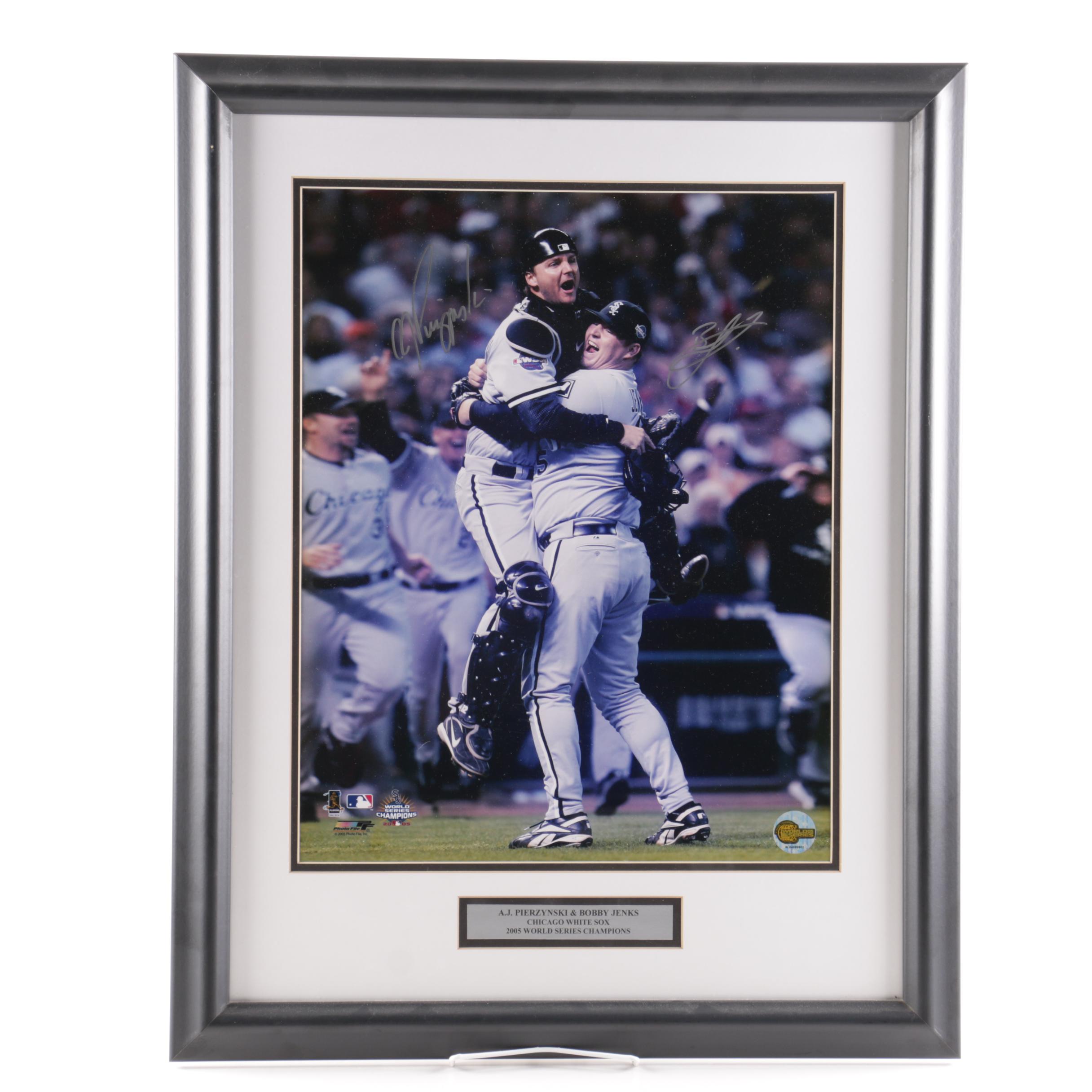 A. J. Pierzynski and Bobby Jenks Signed Photograph