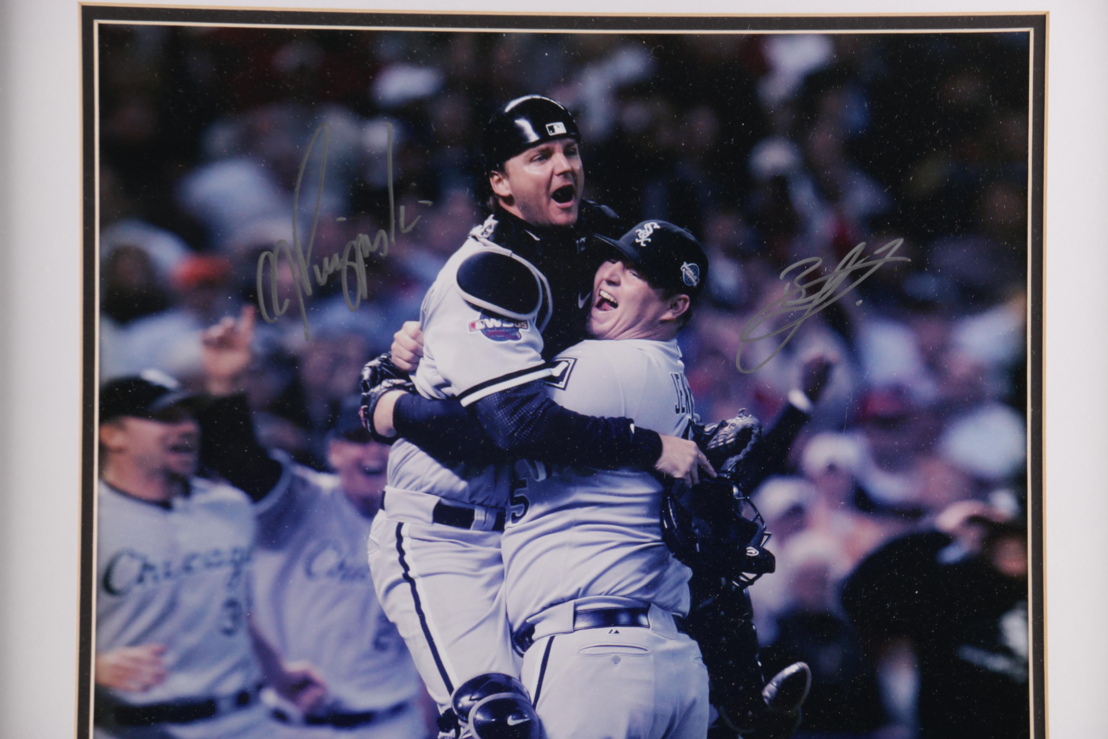 A. J. Pierzynski and Bobby Jenks Signed Photograph