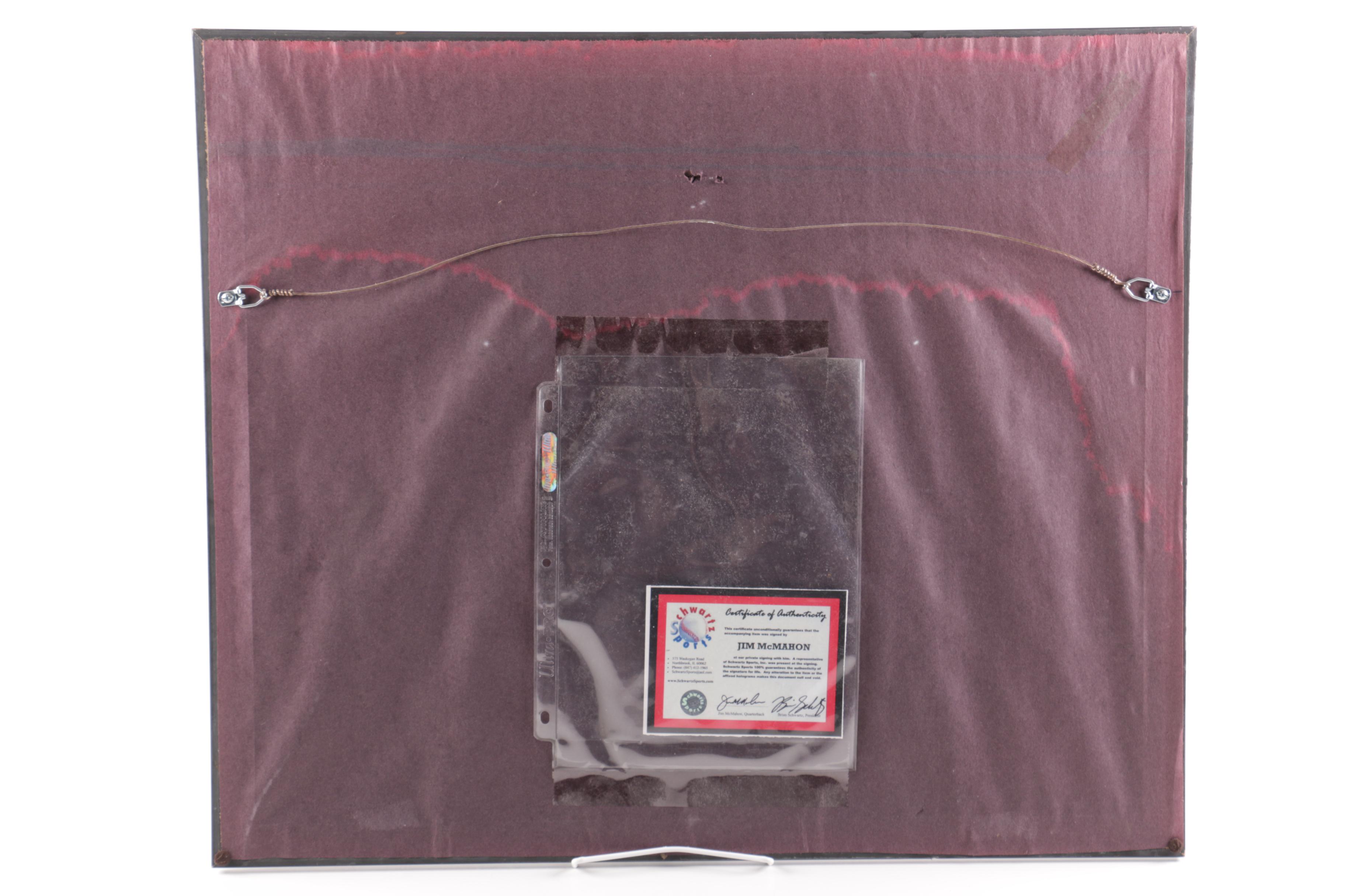 Signed Jim McMahon Photograph