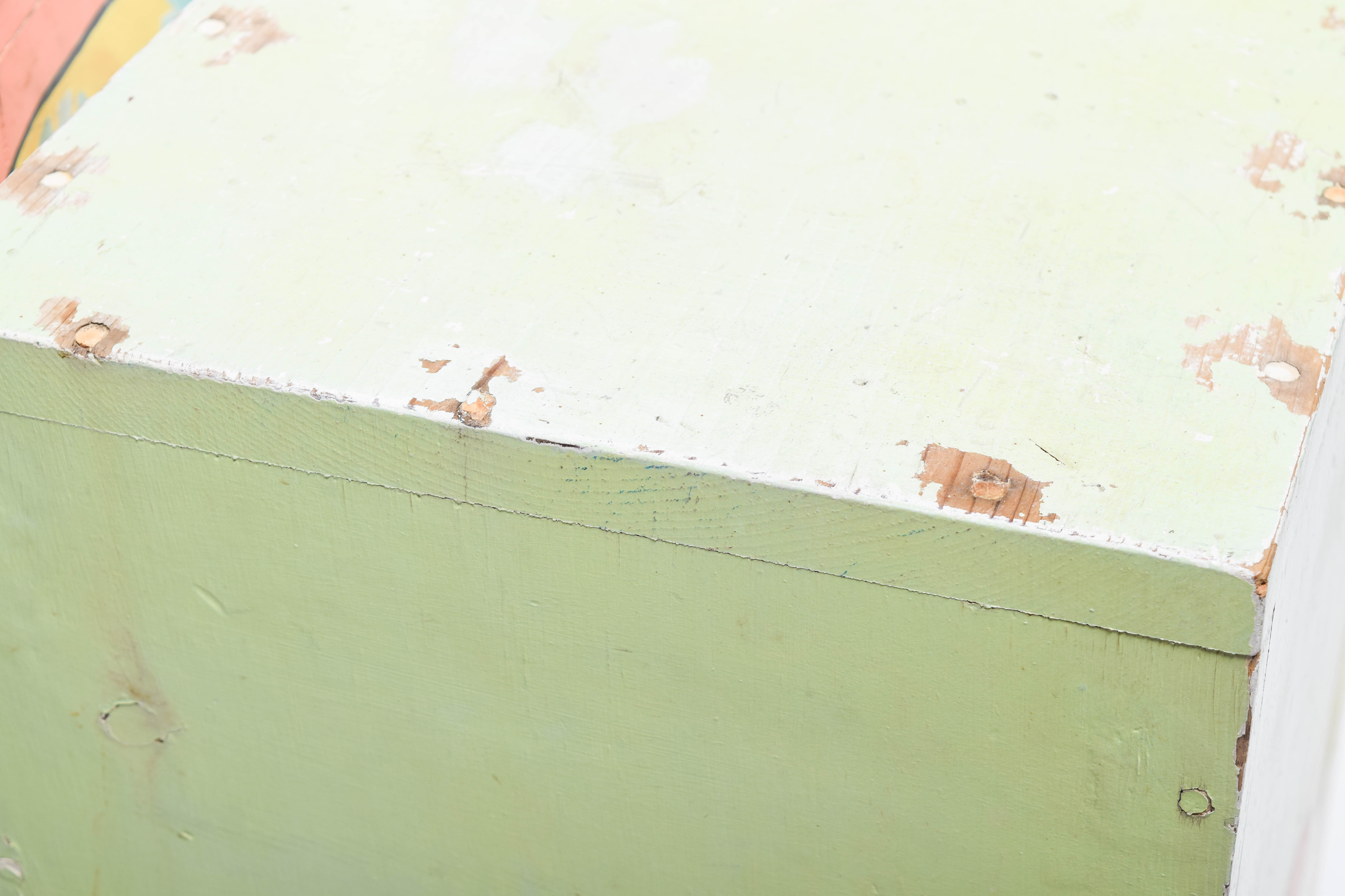 Two Mid-Century Hand-Painted "Hippie Character" Chairs