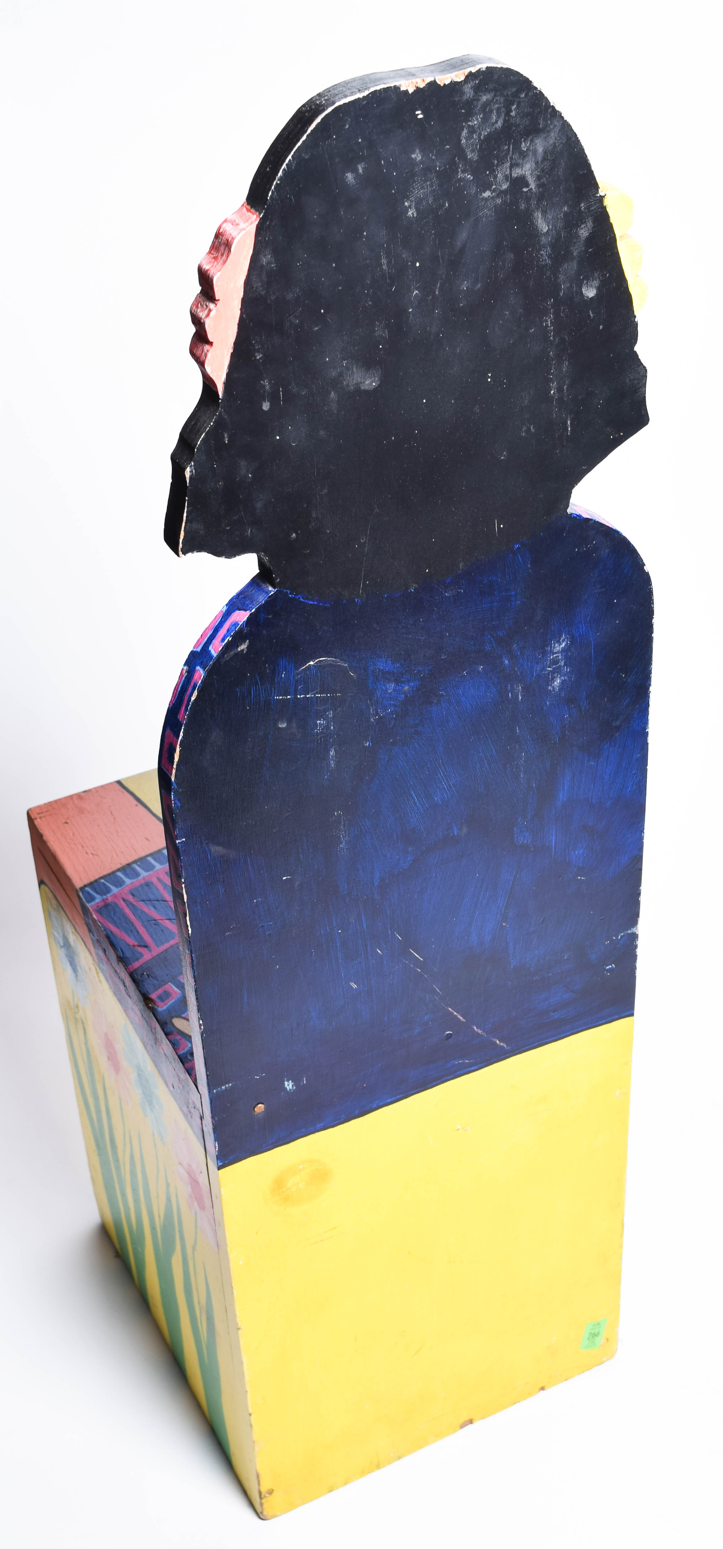 Two Mid-Century Hand-Painted "Hippie Character" Chairs