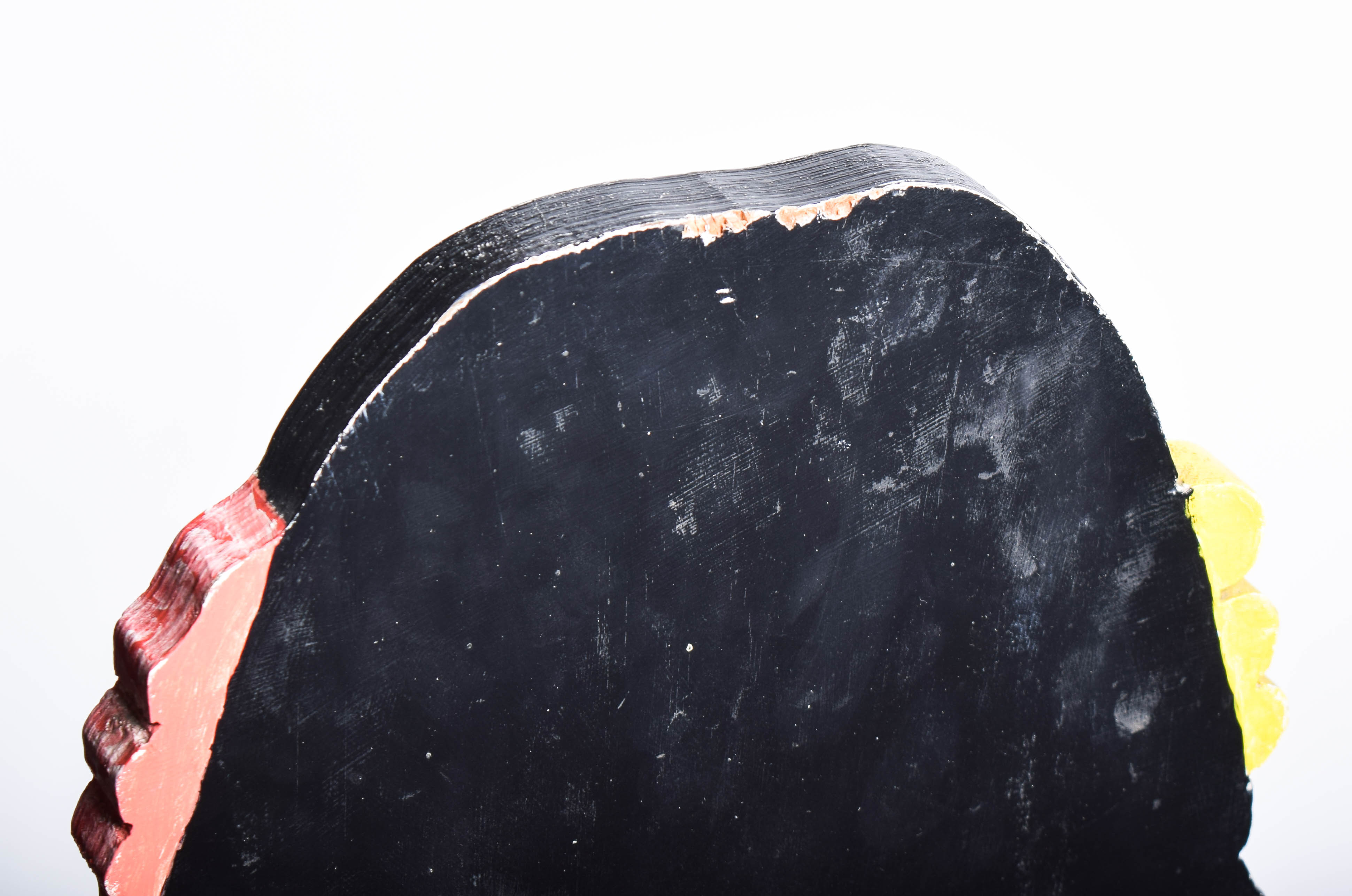 Two Mid-Century Hand-Painted "Hippie Character" Chairs