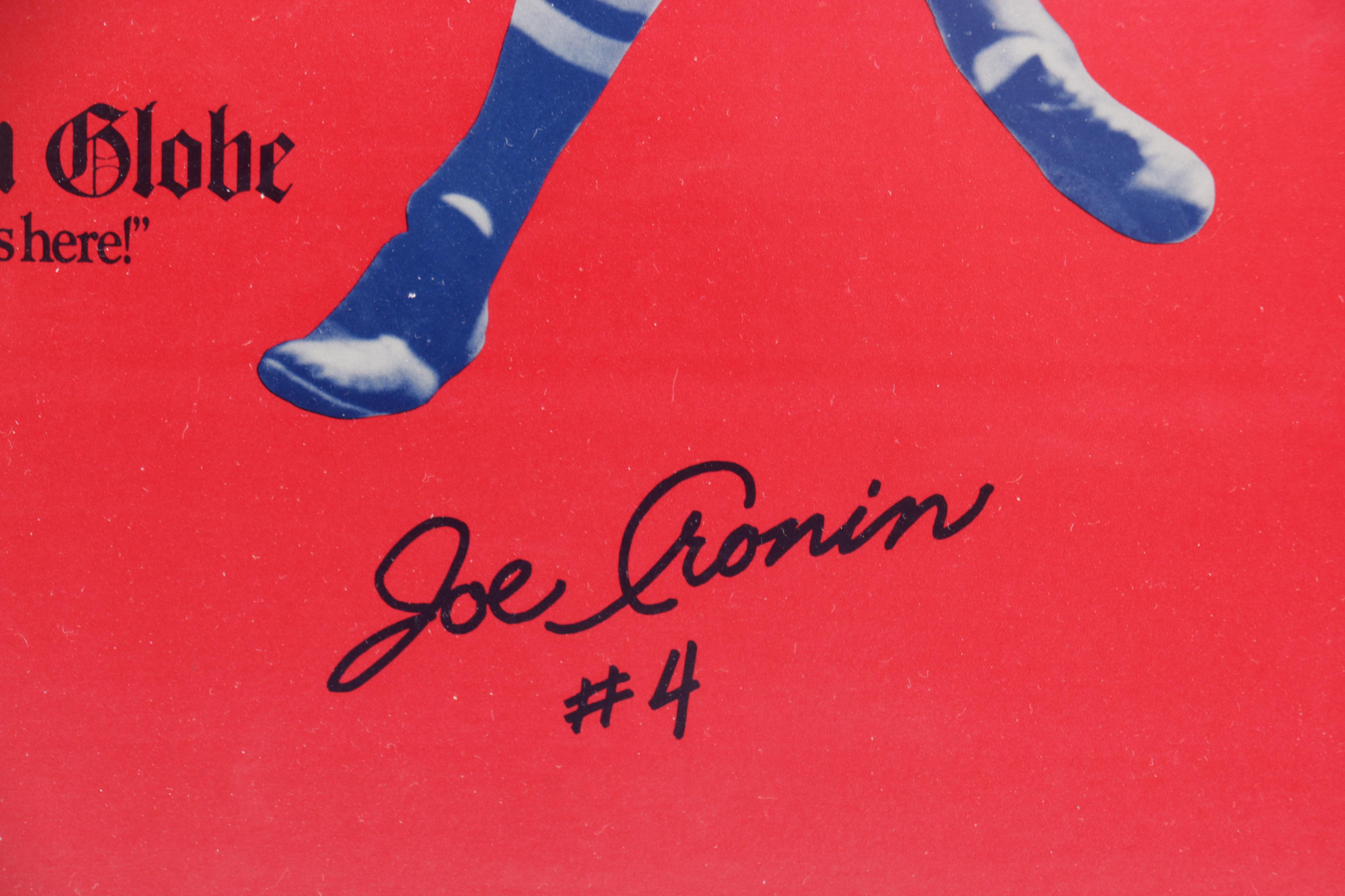 Boston Red Sox Number Retirement for Ted Williams and Joe Cronin Poster