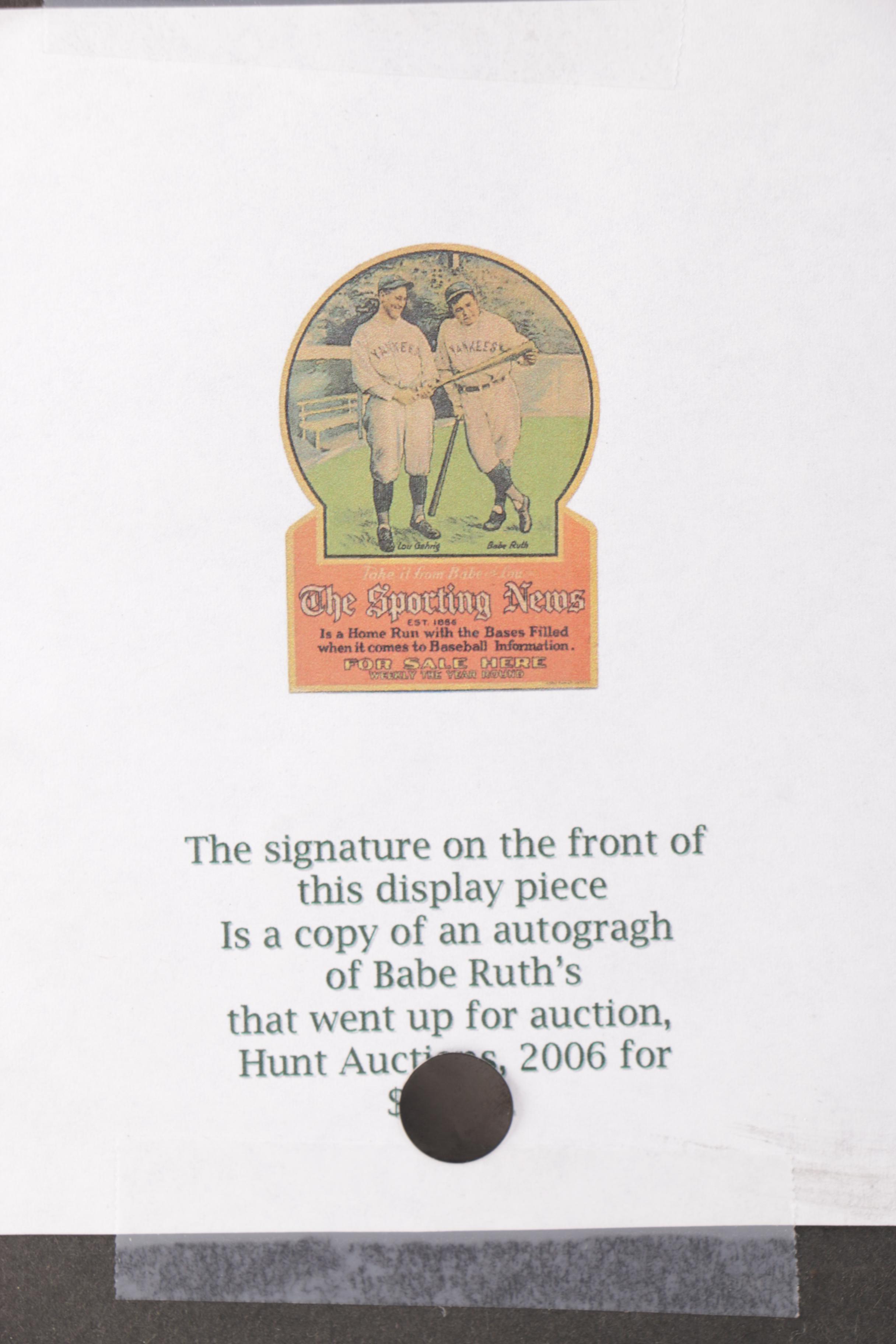 Babe Ruth Photograph