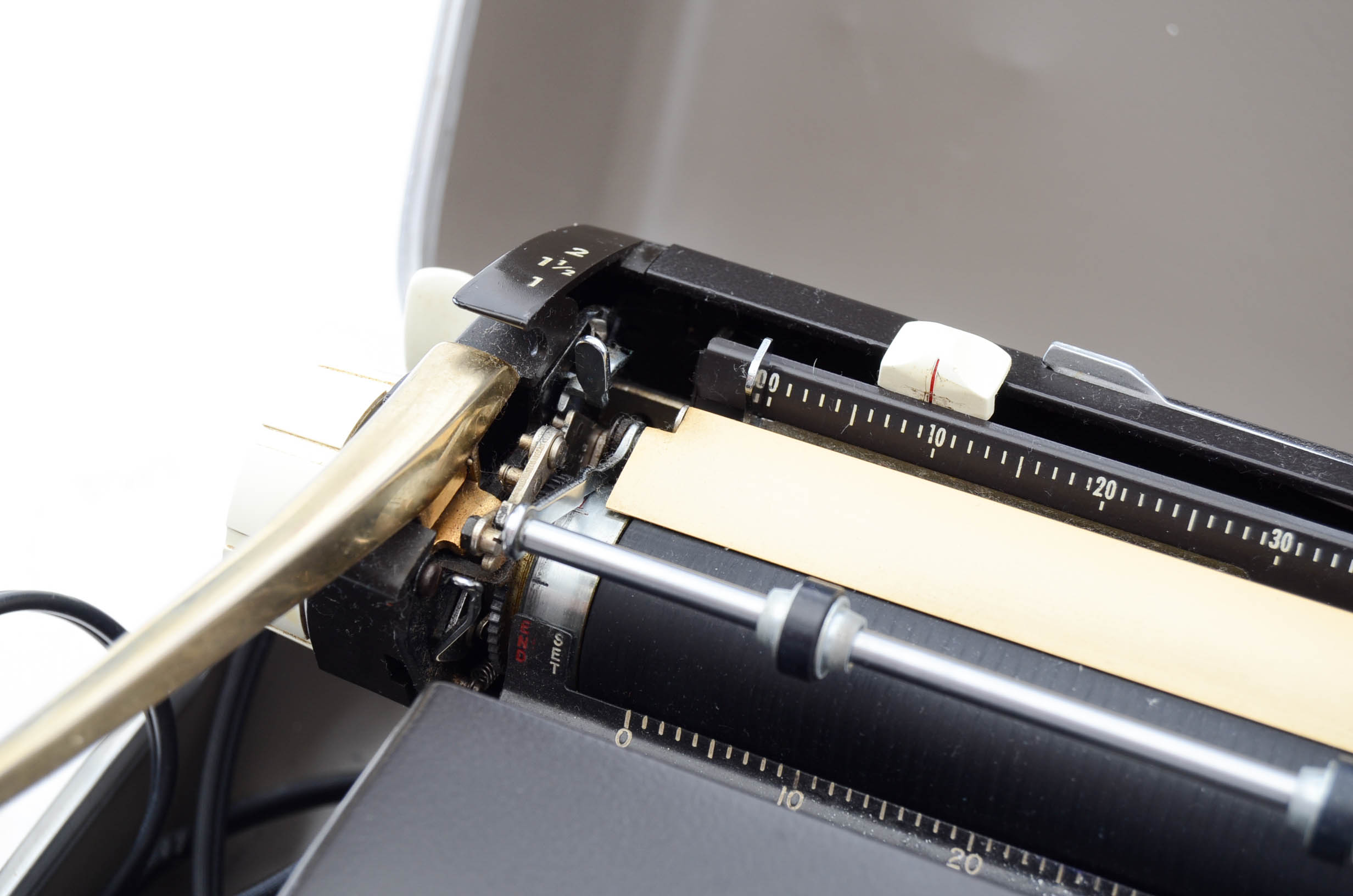 Vintage Manual Sears Electric Typewriter and Case