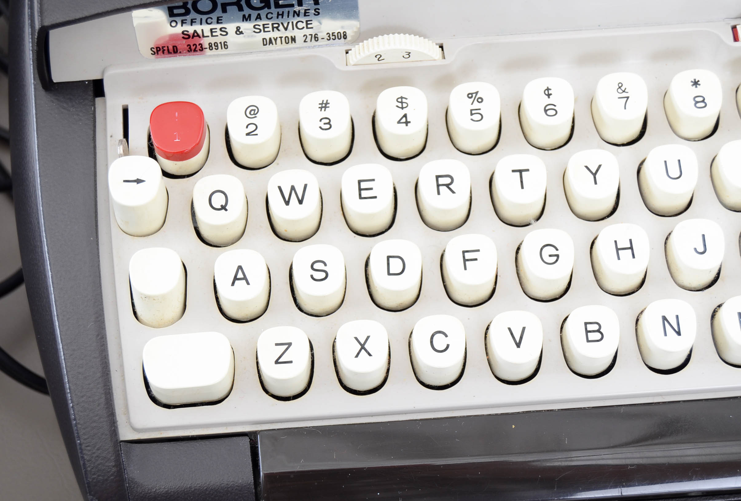 Vintage Manual Sears Electric Typewriter and Case