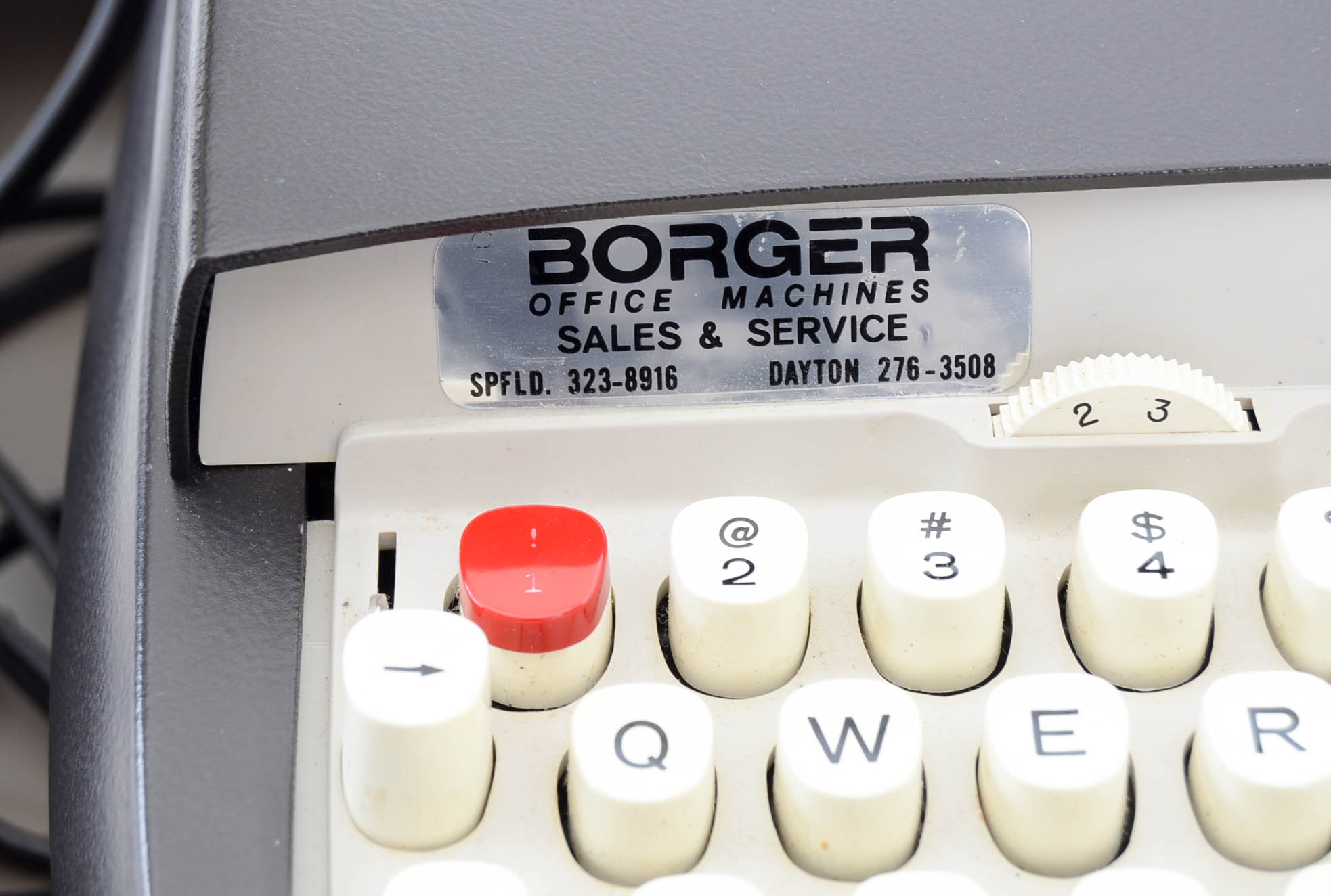 Vintage Manual Sears Electric Typewriter and Case