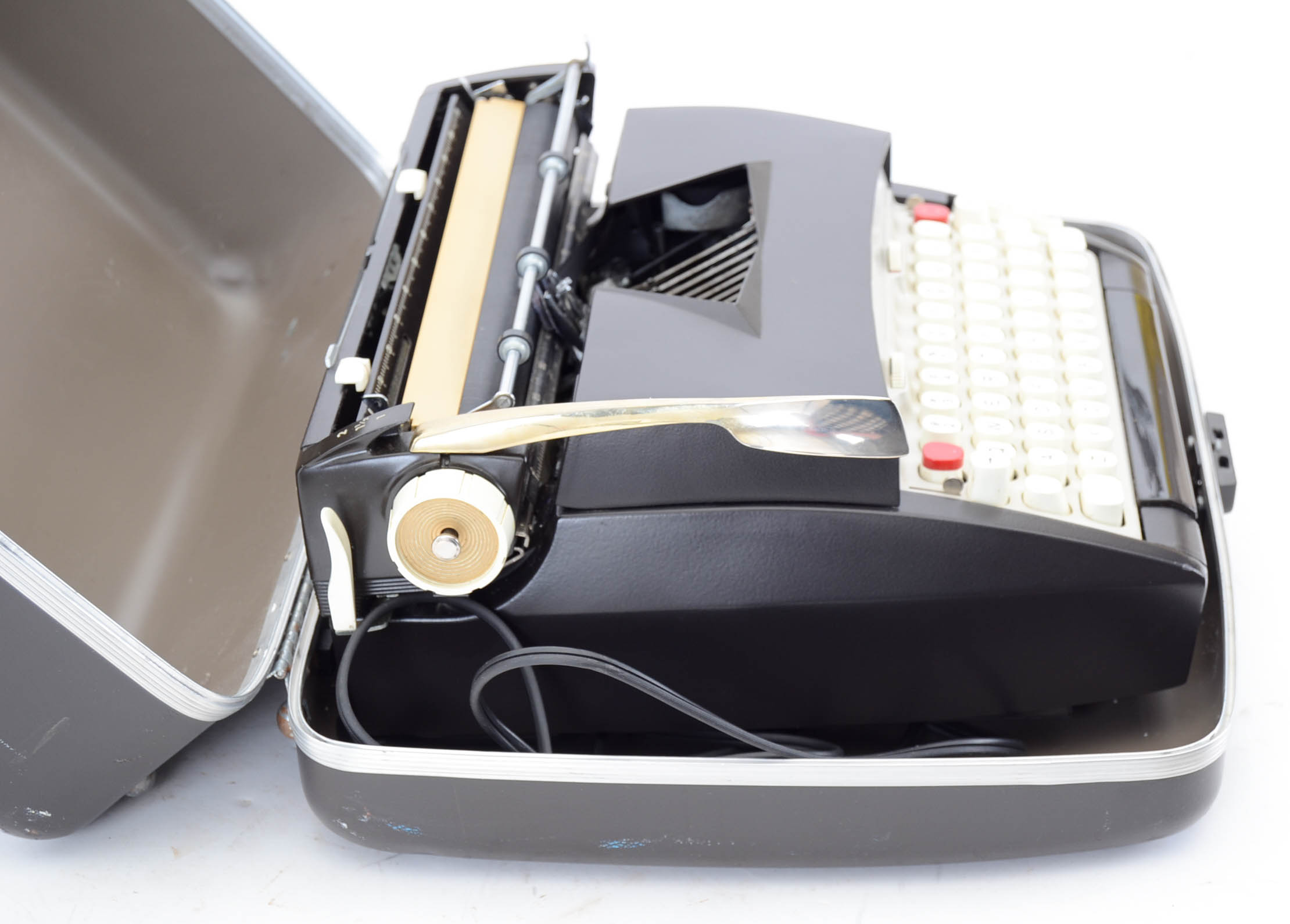 Vintage Manual Sears Electric Typewriter and Case