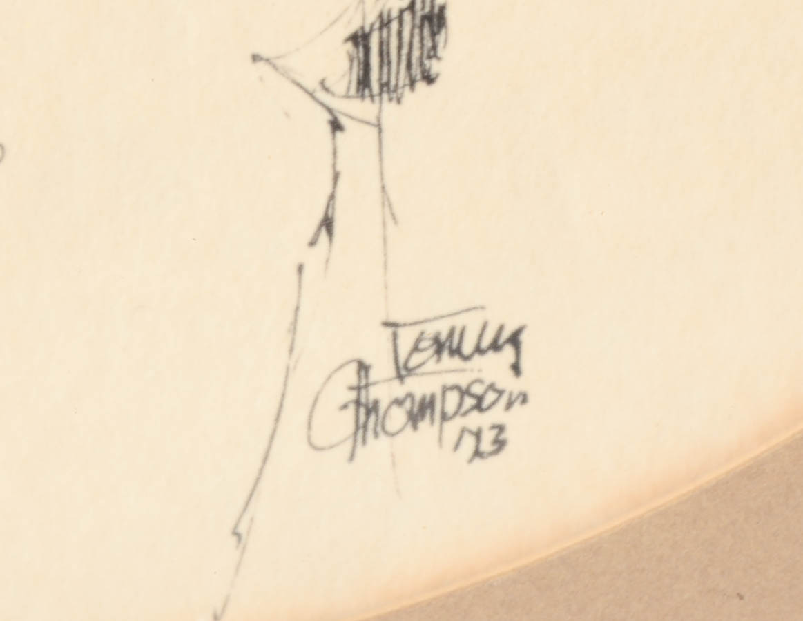 Emily Thompson Ink Drawing of Musicians