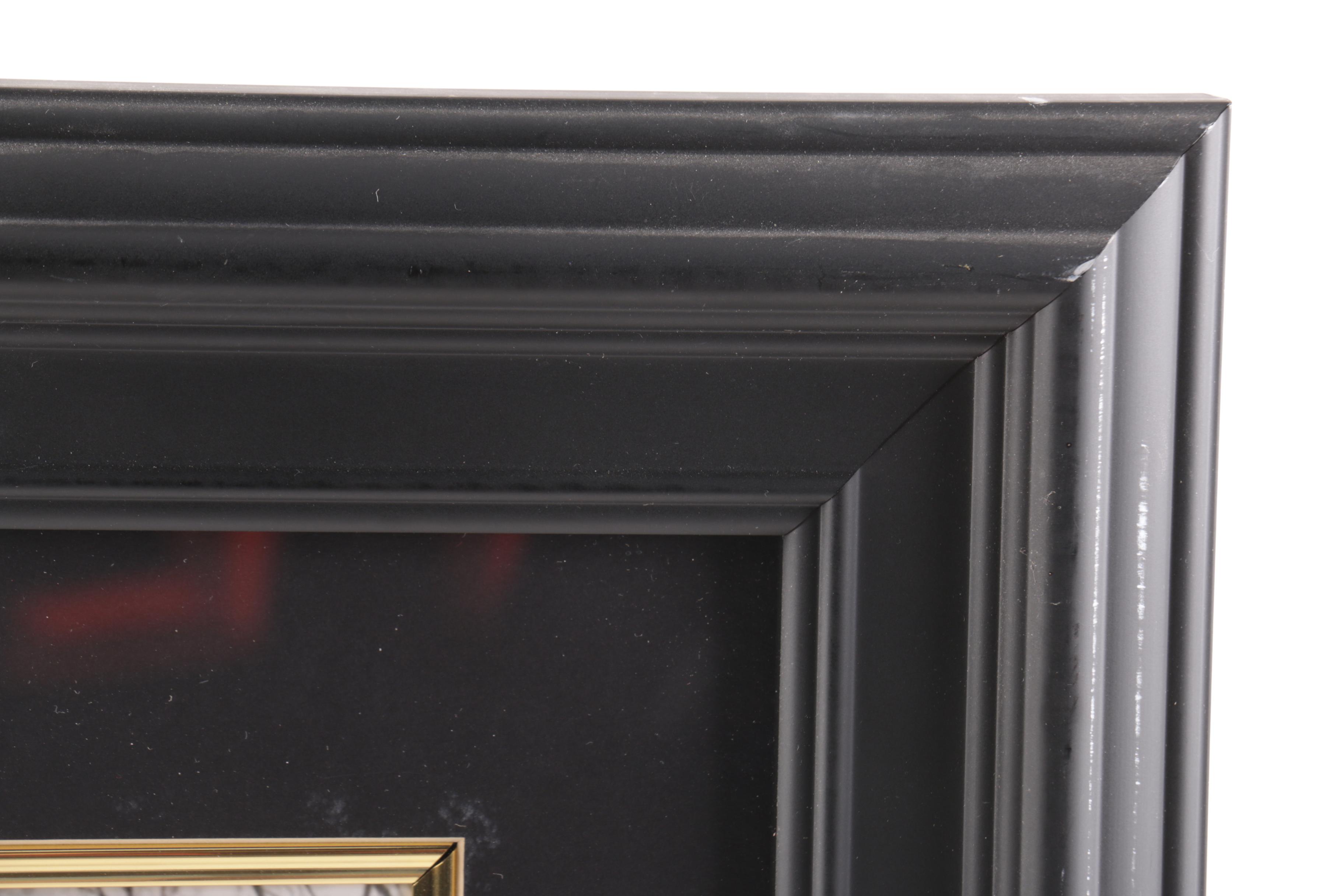 Ty Cobb, Bobby Jones, Grantland Rice, and John Farrell Framed Photo