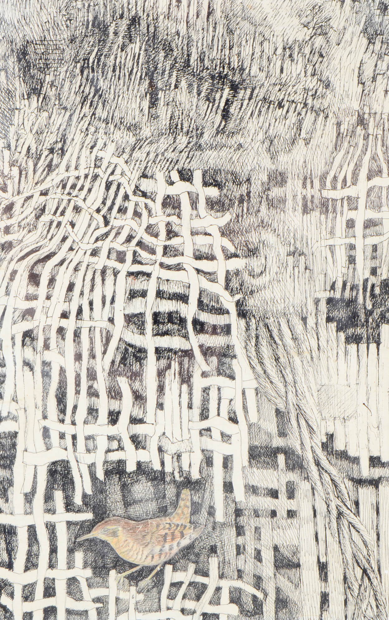 Original Signed Mixed Media Illustration