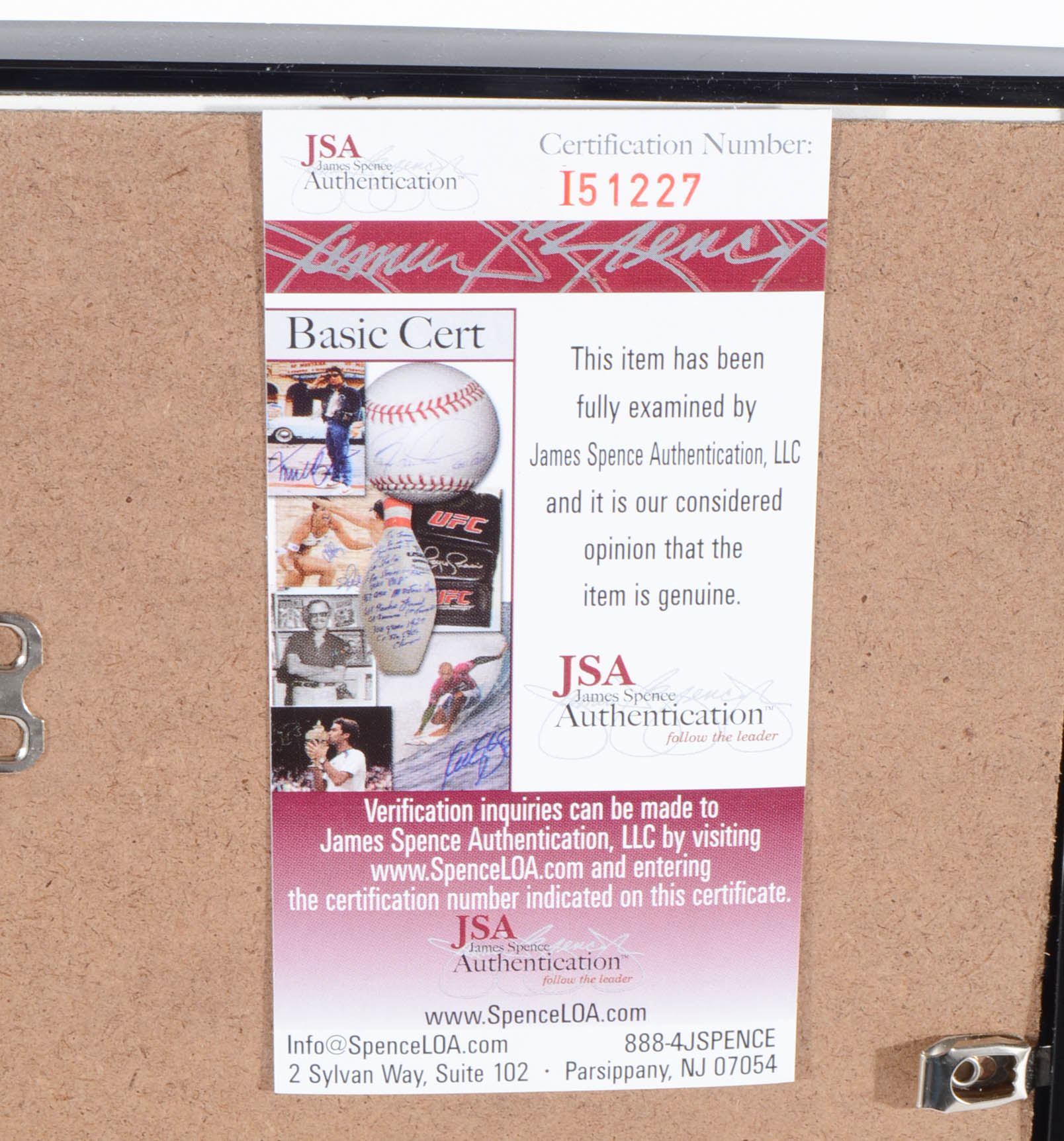 Anthony Hopkins Signed Display  COA