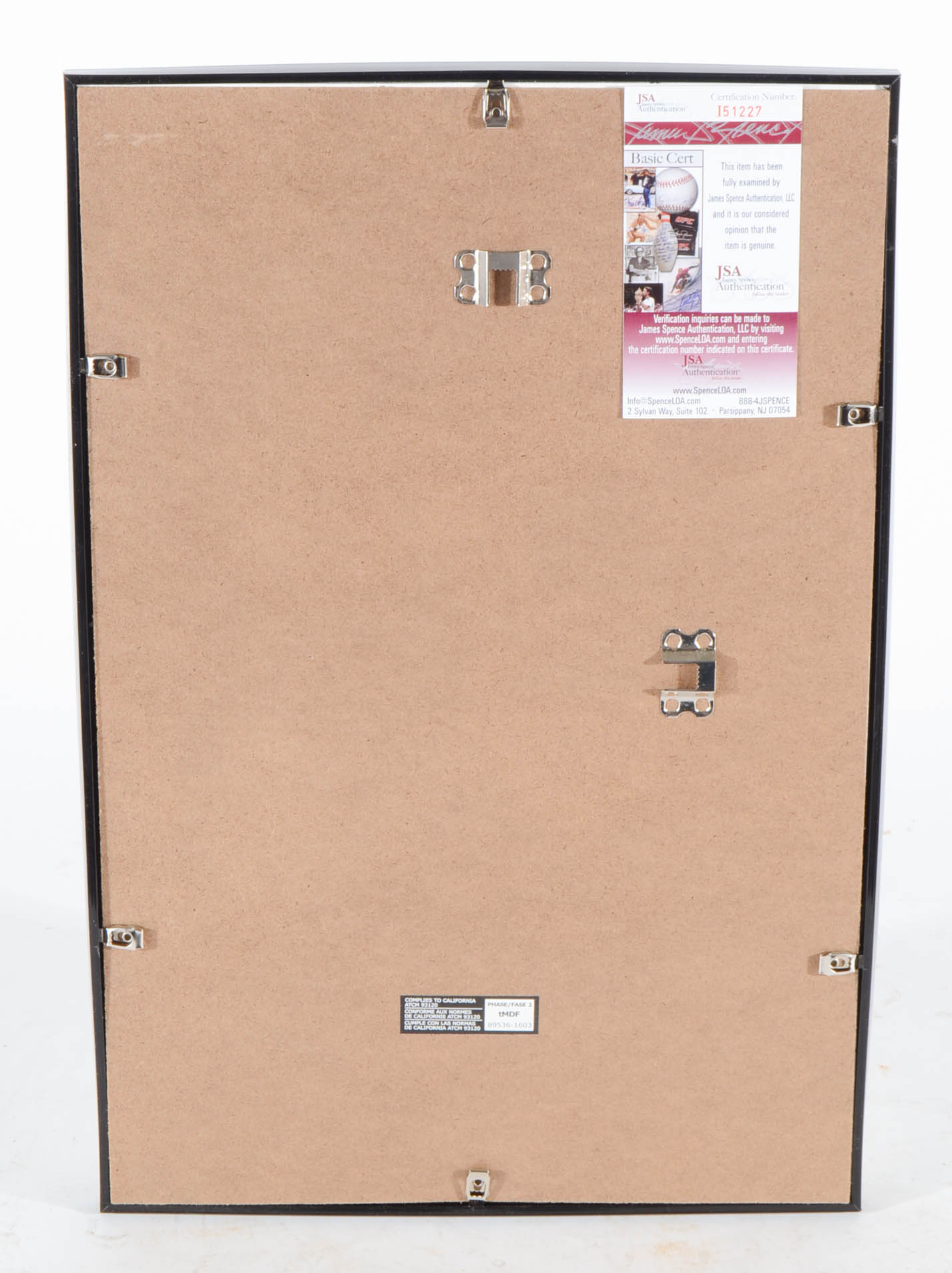 Anthony Hopkins Signed Display  COA