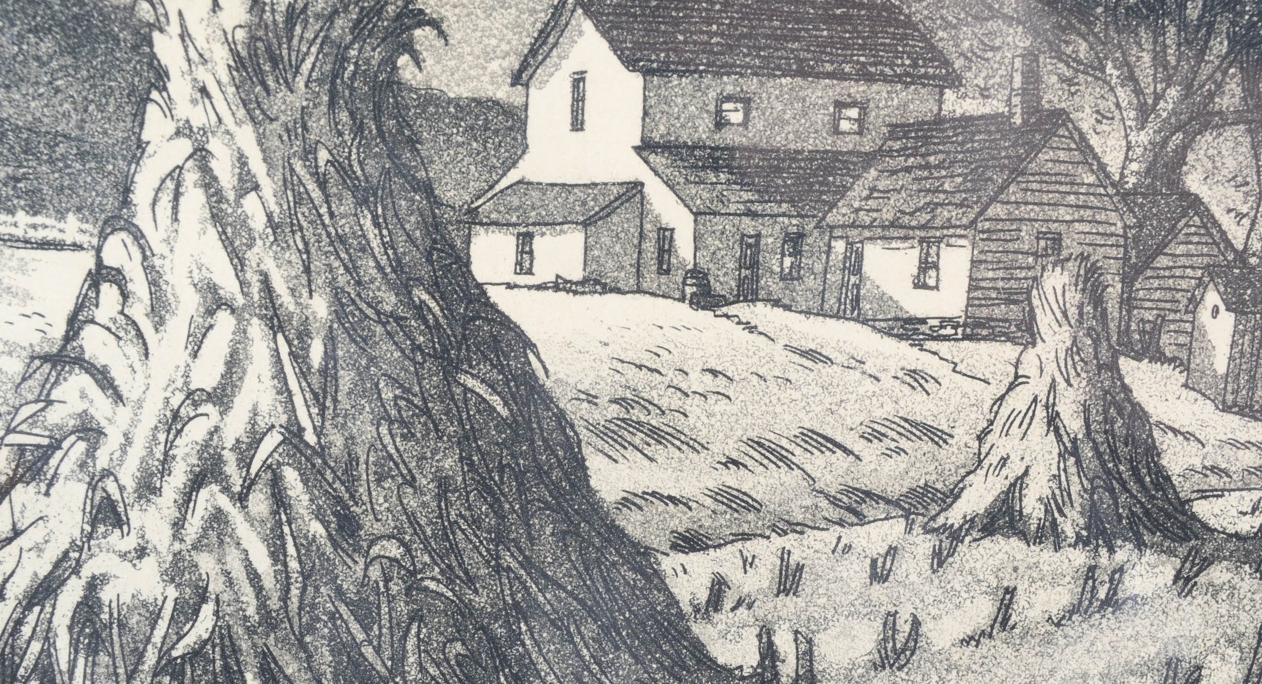 Kenneth J. Reeve Aquatint "Autumn Evening"