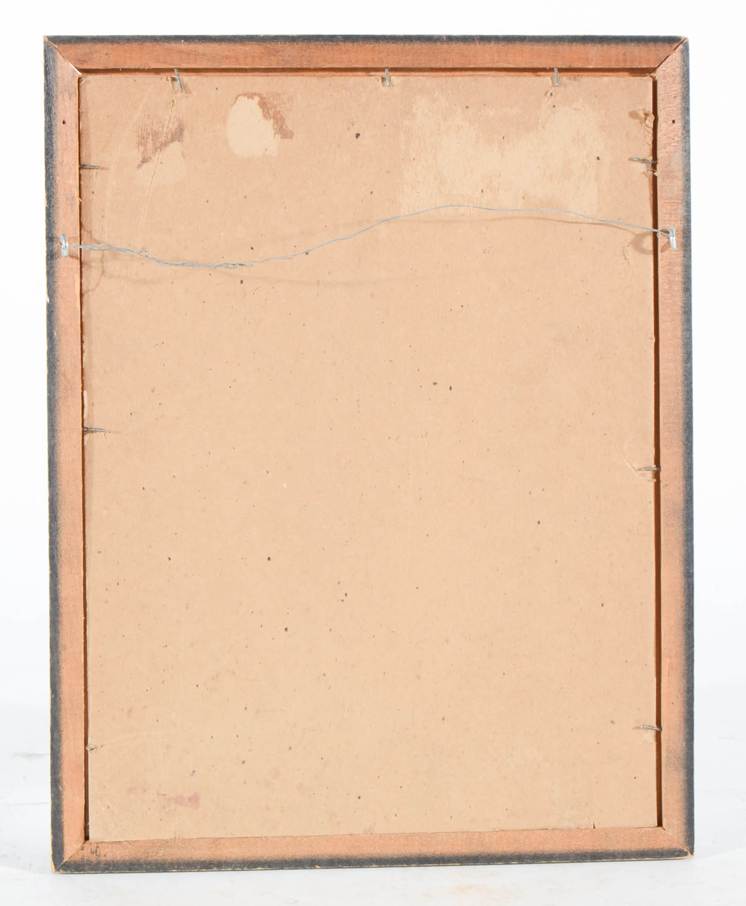 Asian Offset Lithograph of Two Figures in a Landscape