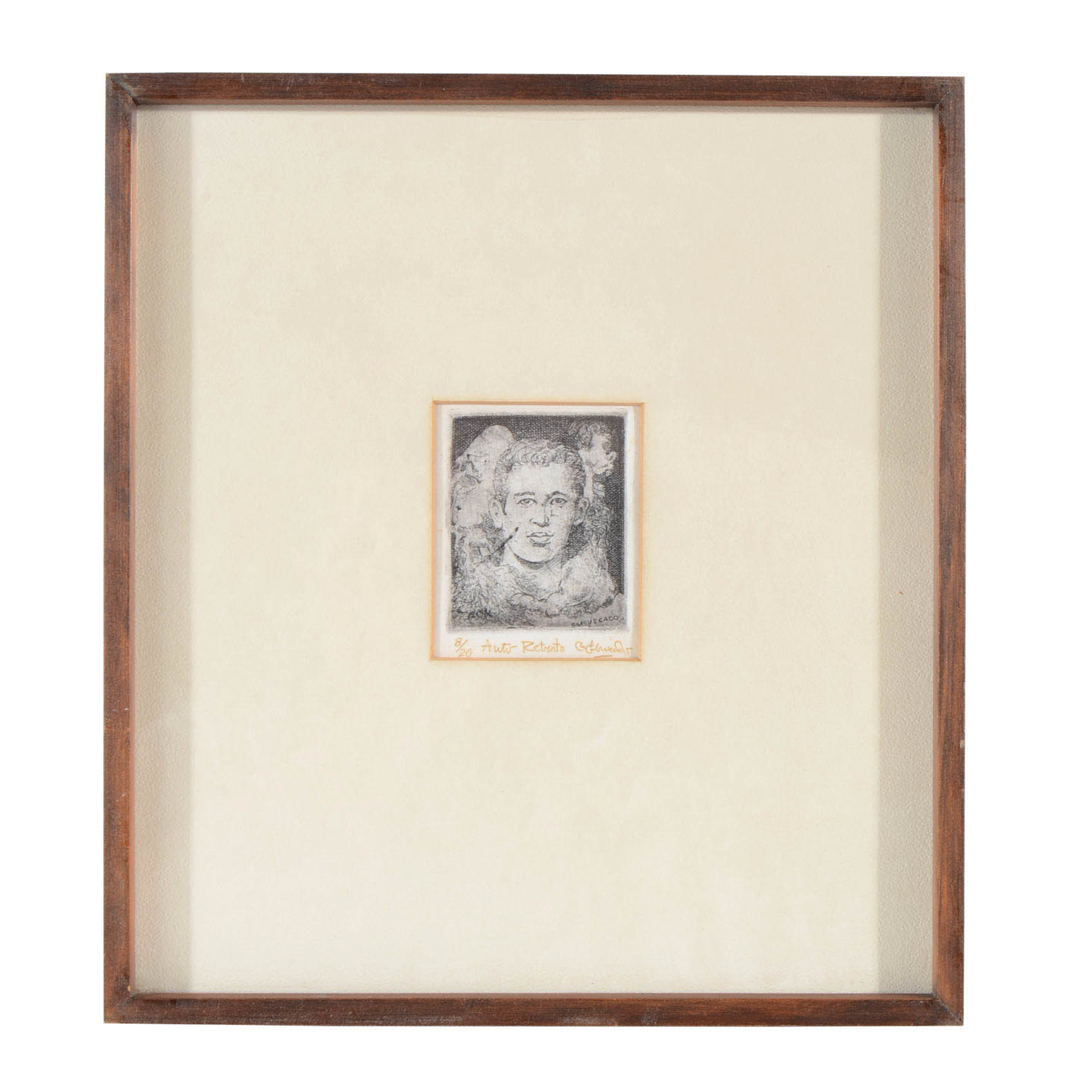 Restituto Embuscado Limited Edition Etching of a Self Portrait