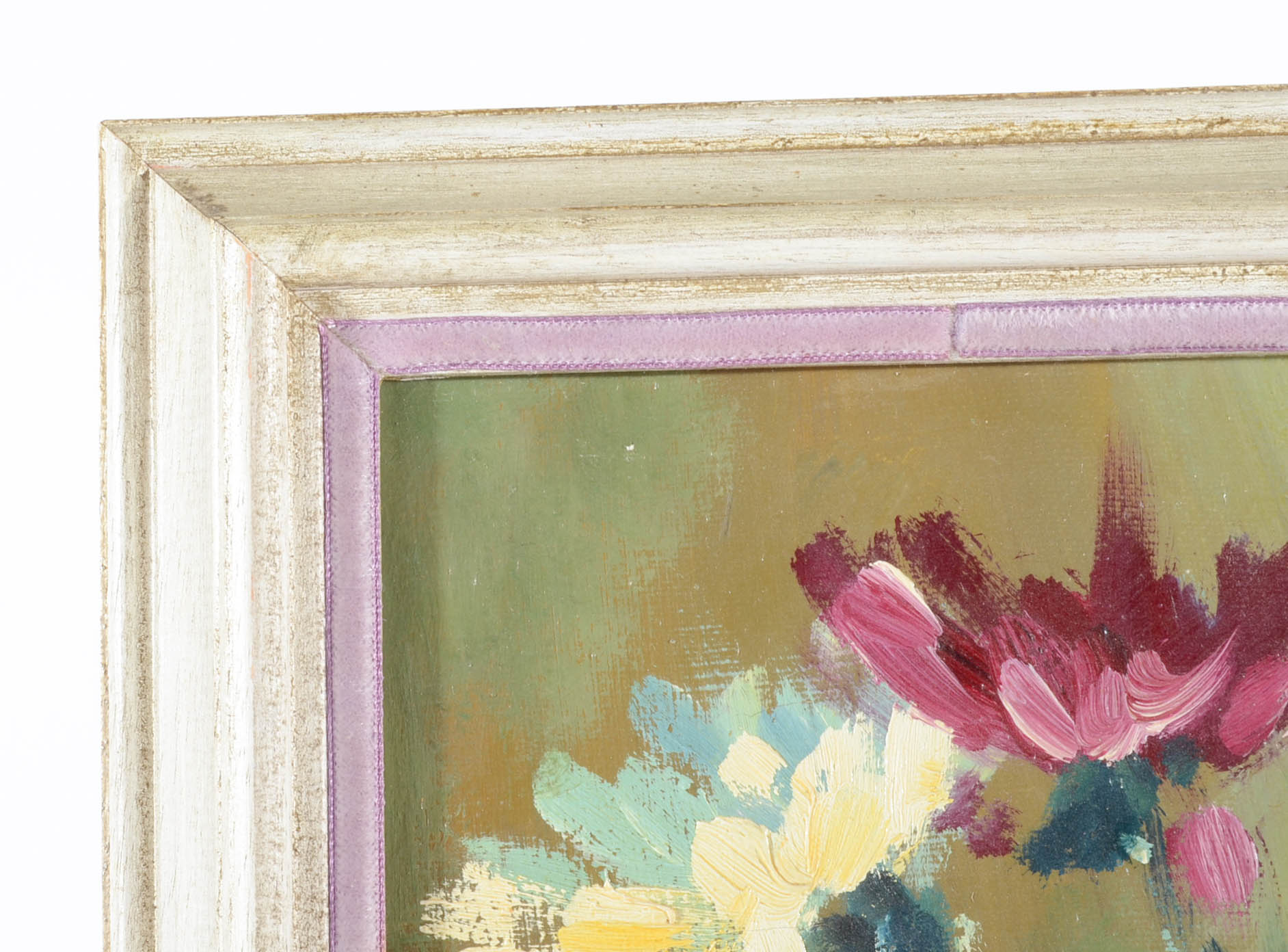 Muller Vintage Oil on Canvas Floral Still Life