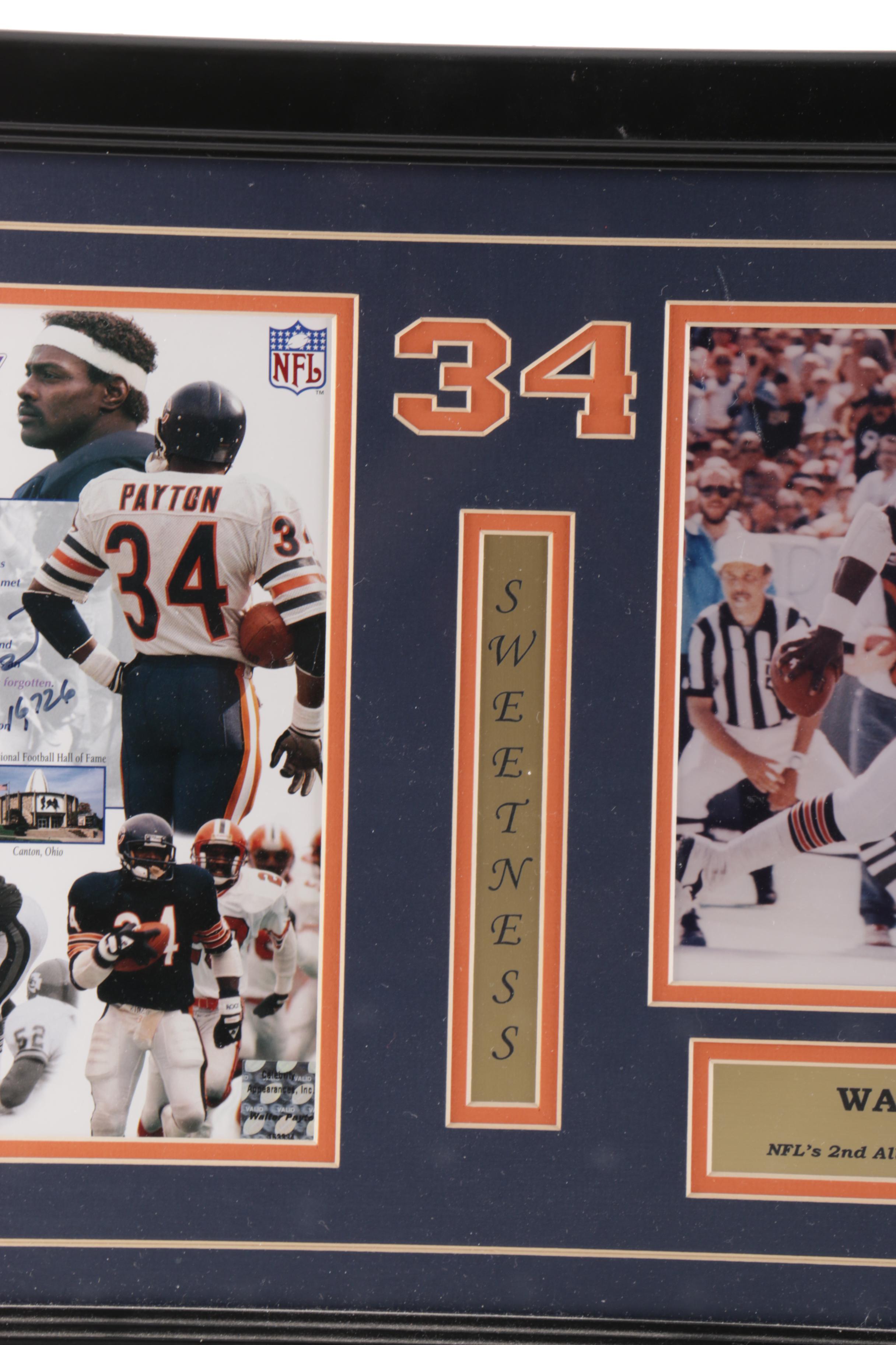 Signed Walter Payton Photograph
