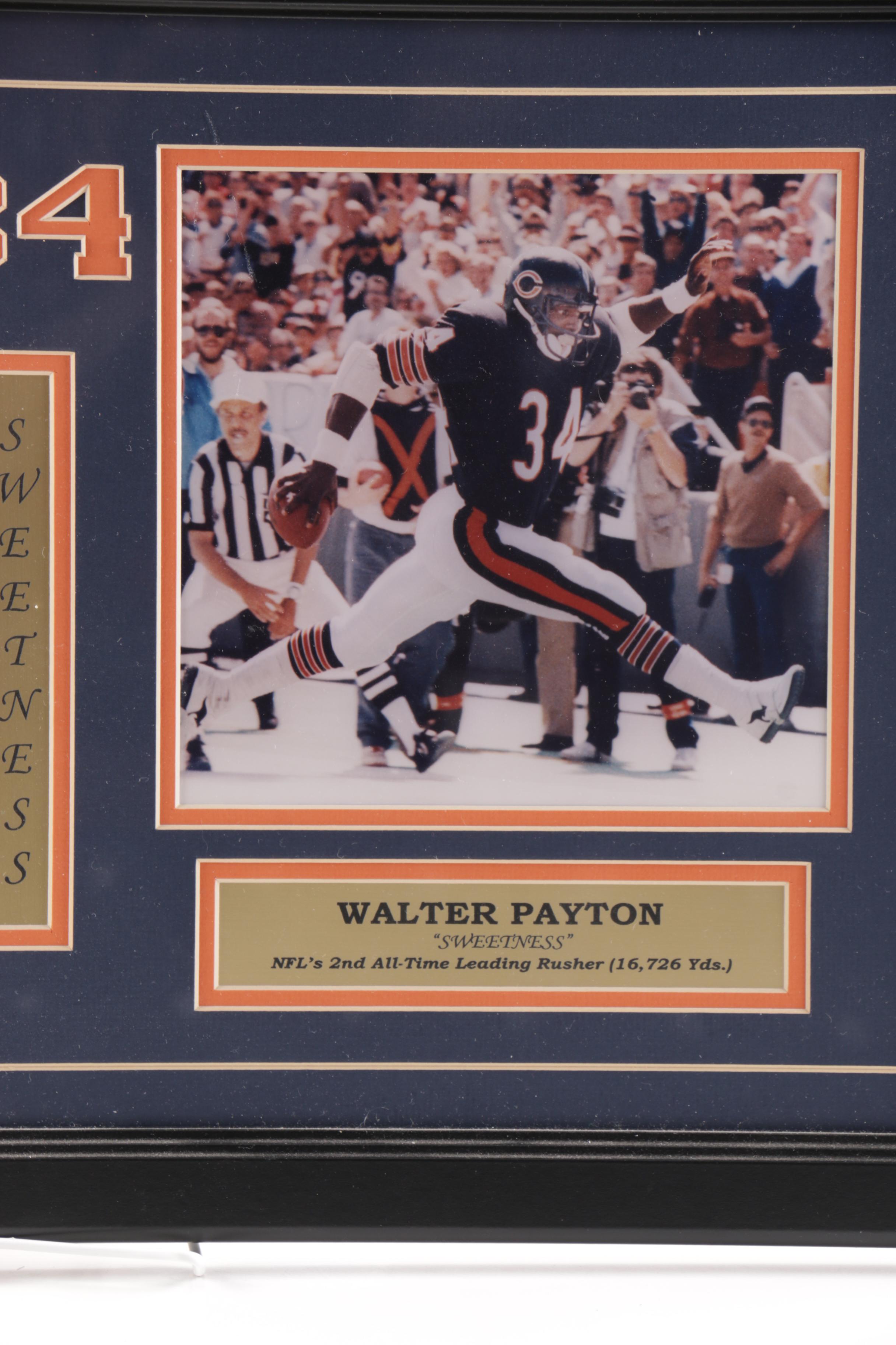 Signed Walter Payton Photograph