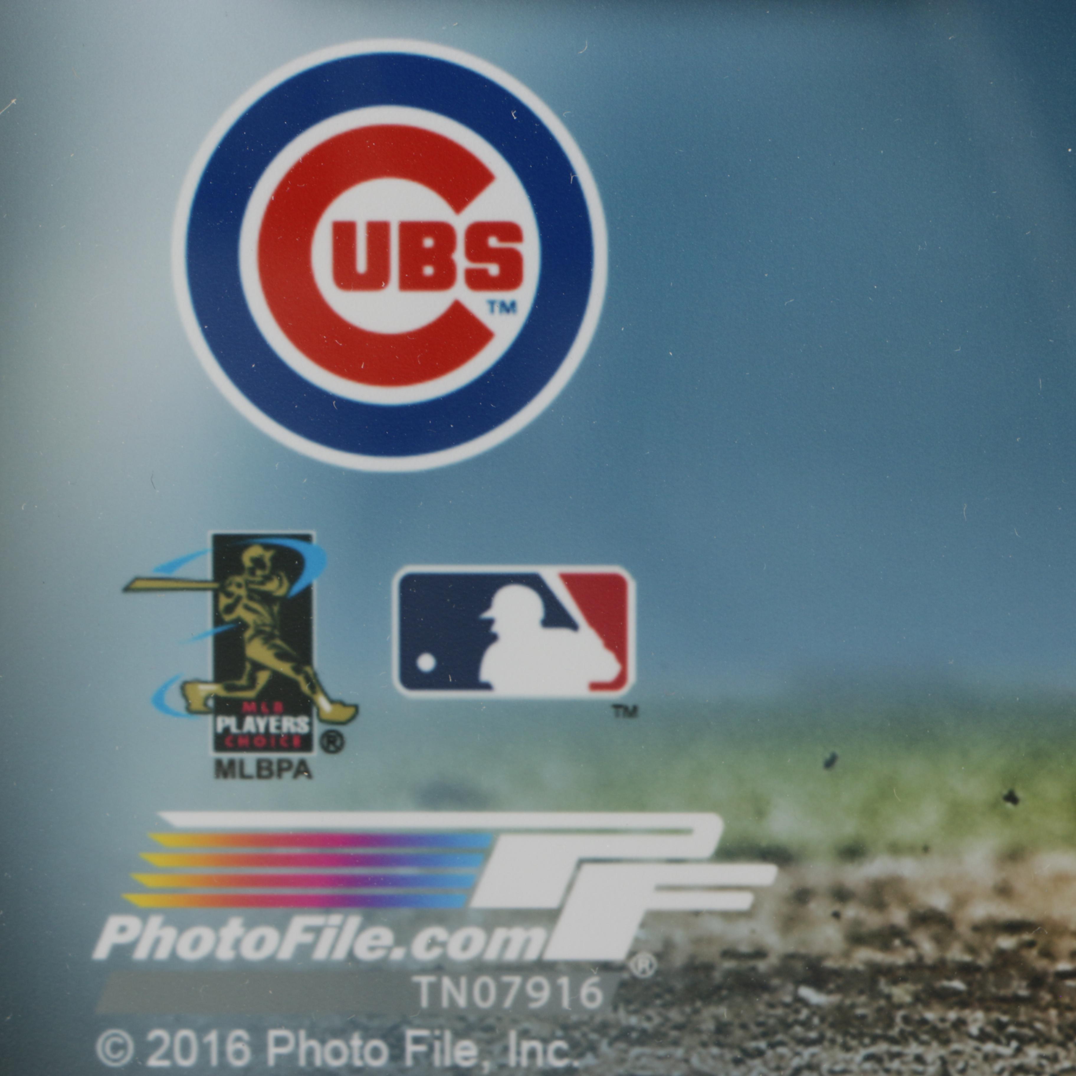 Signed Ben Zobrist Chicago Cubs 2016 World Series Poster