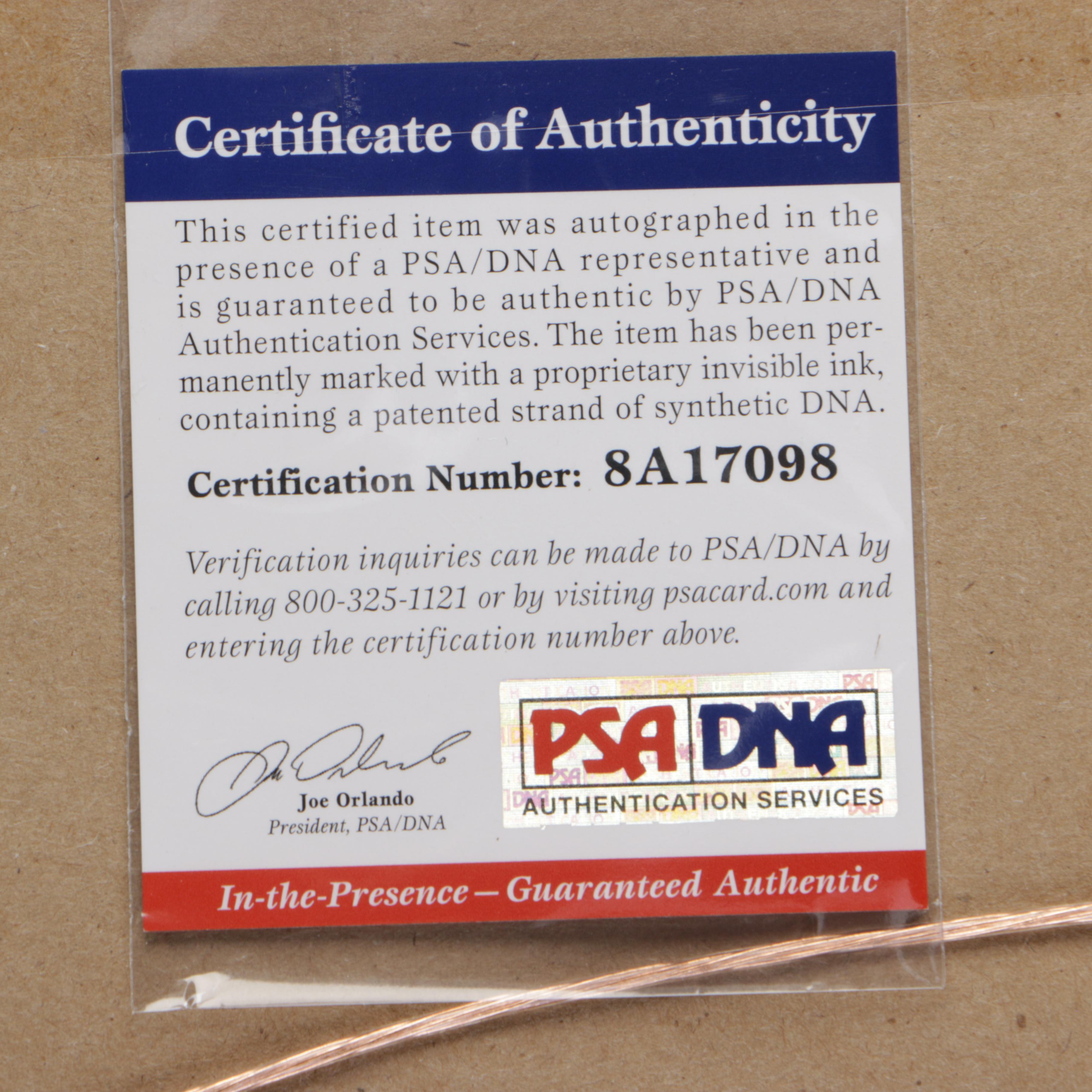 Signed Ben Zobrist Chicago Cubs 2016 World Series Poster