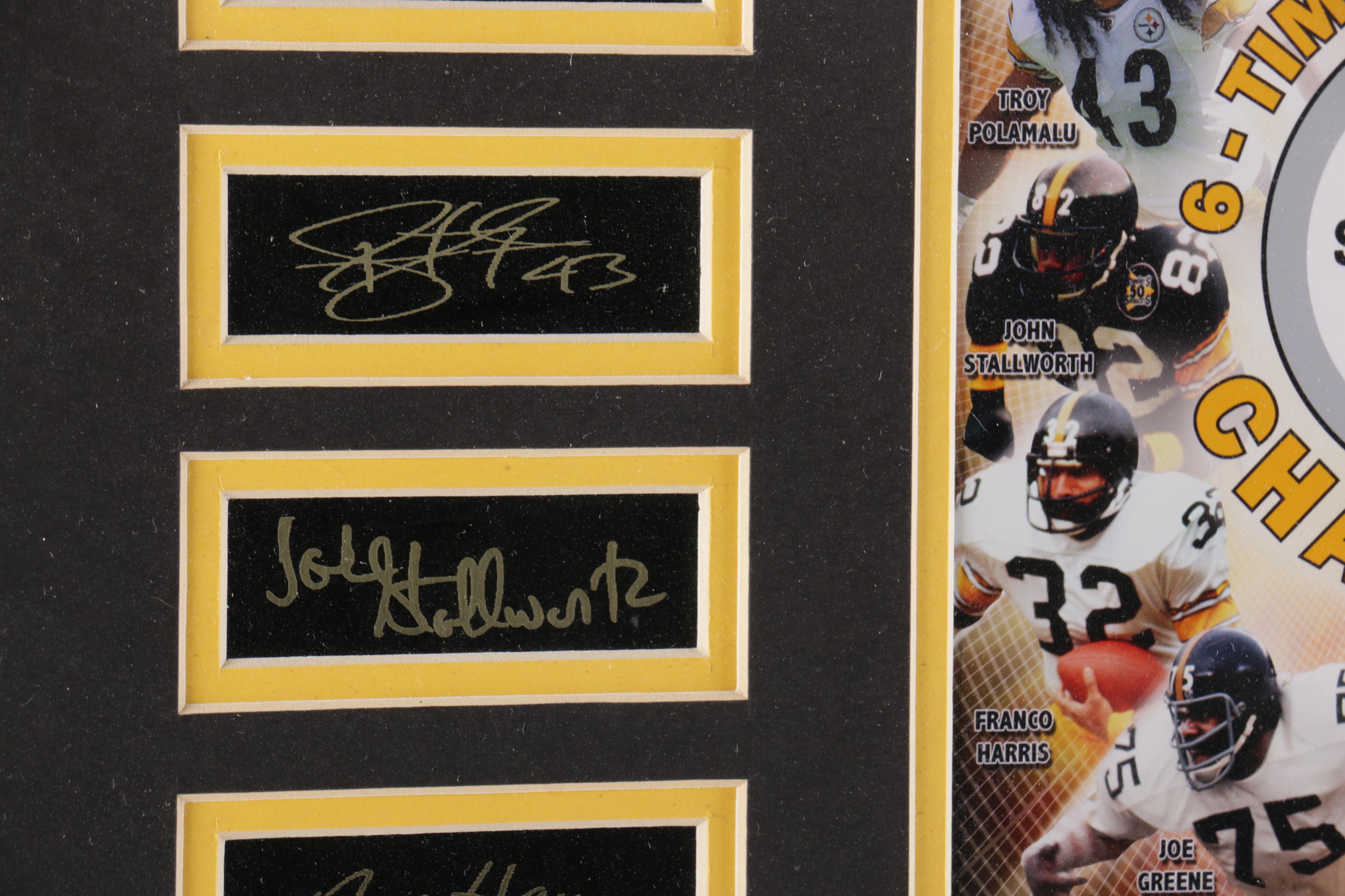Framed Pittsburgh Steelers Print Display