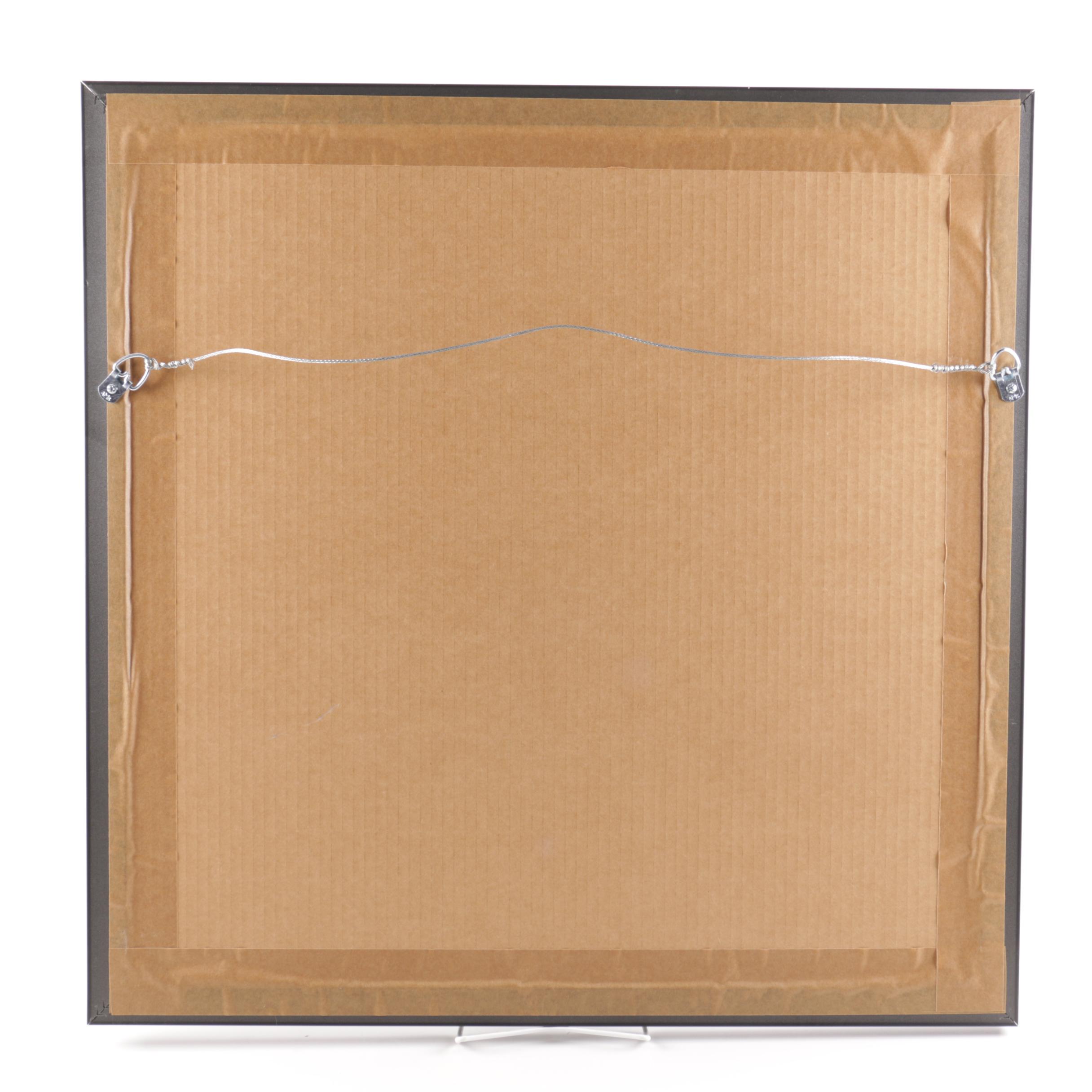 Framed Pittsburgh Steelers Print Display