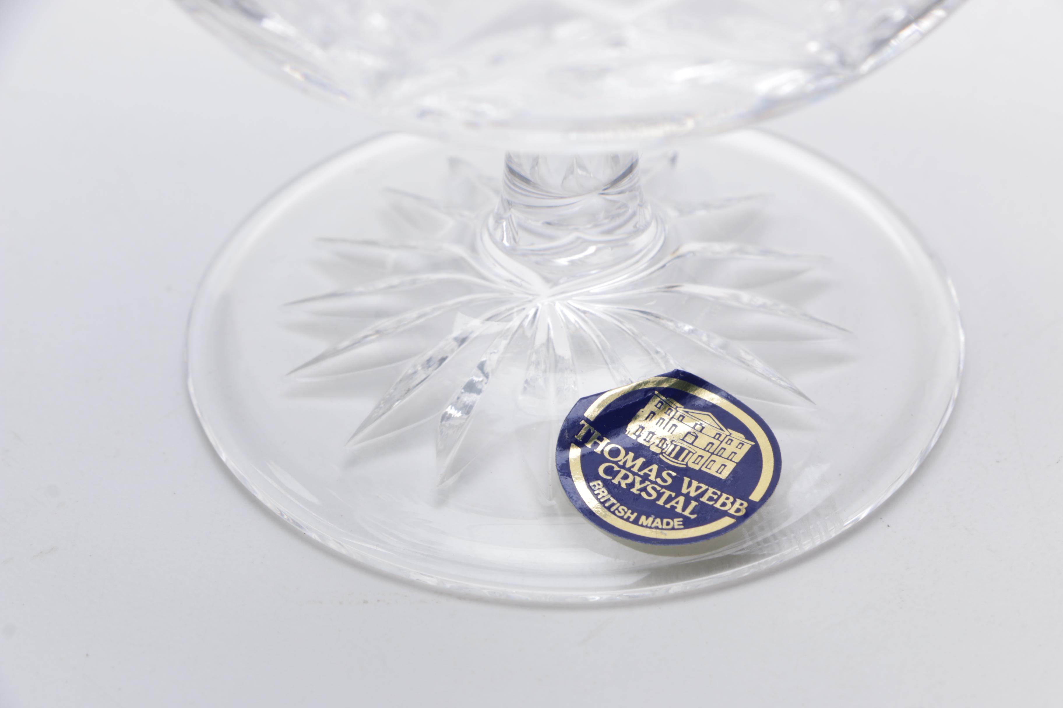 Thomas Webb Crystal Brandy Glass Set