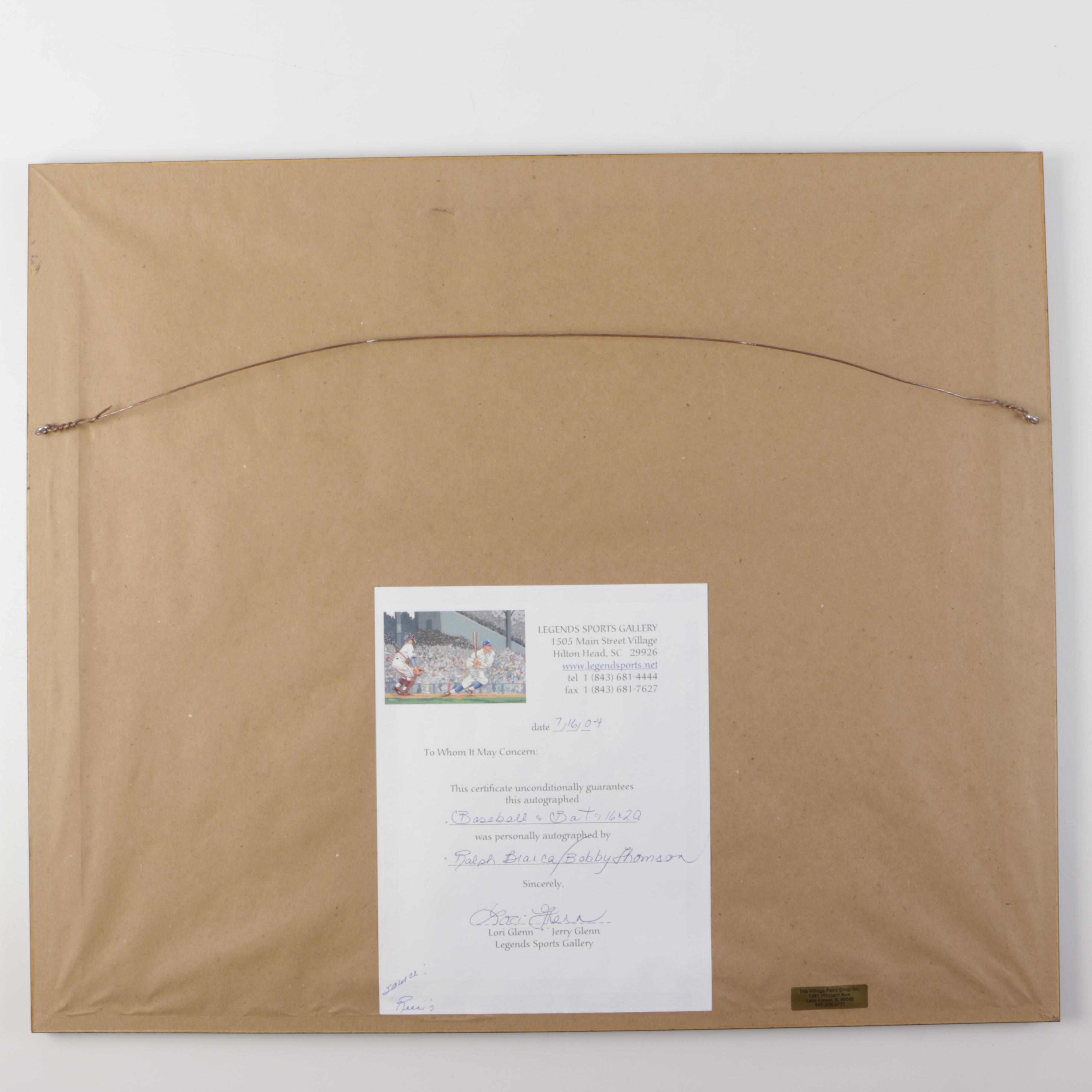 Bobby Thomson and Ralph Branca Signed Photograph