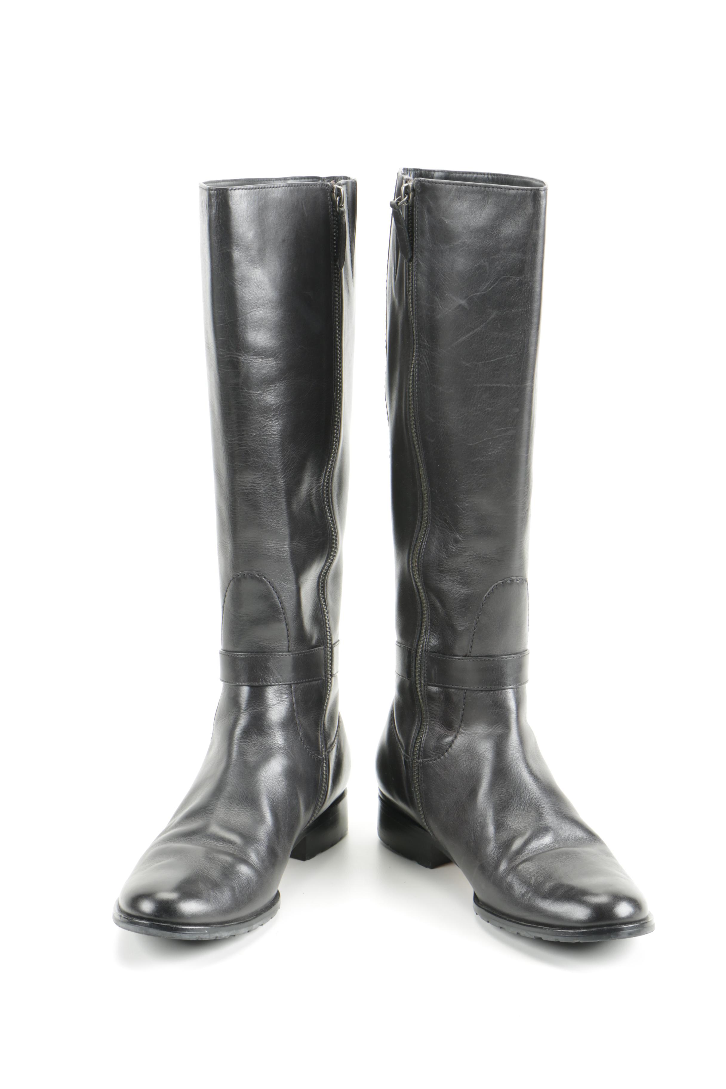 Cole Haan Nike Air Women's Black Leather Boots