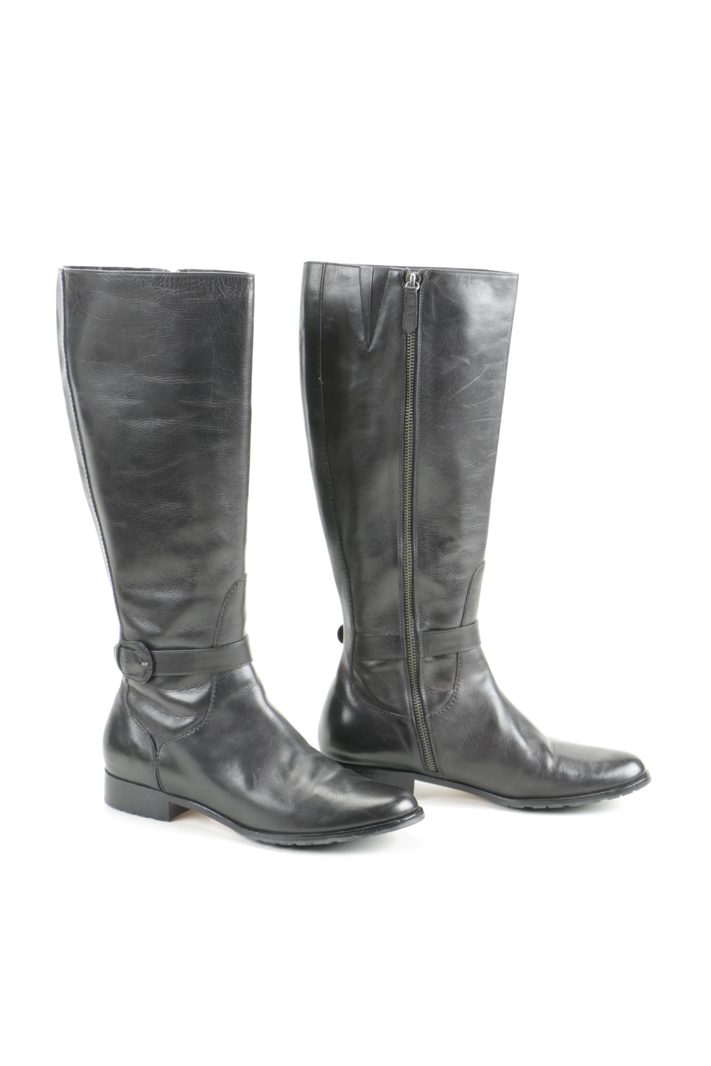Cole Haan Nike Air Women's Black Leather Boots