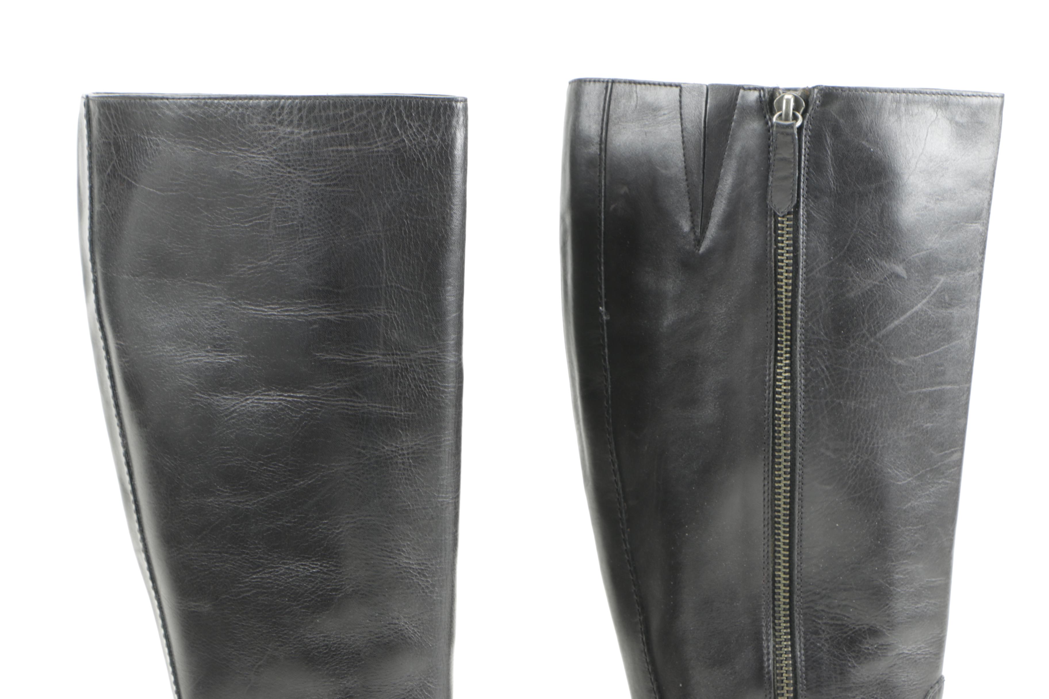 Cole Haan Nike Air Women's Black Leather Boots