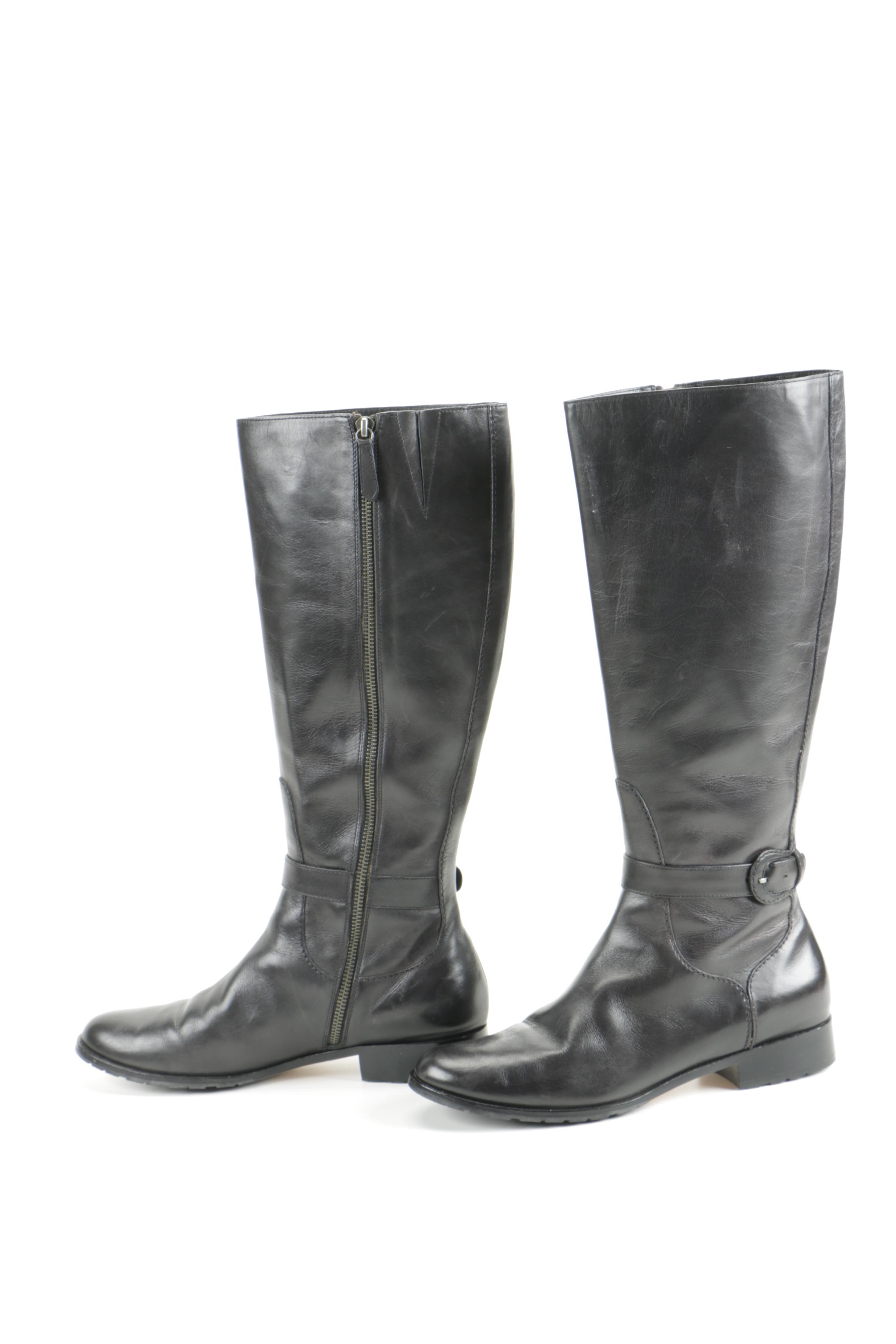 Cole Haan Nike Air Women's Black Leather Boots