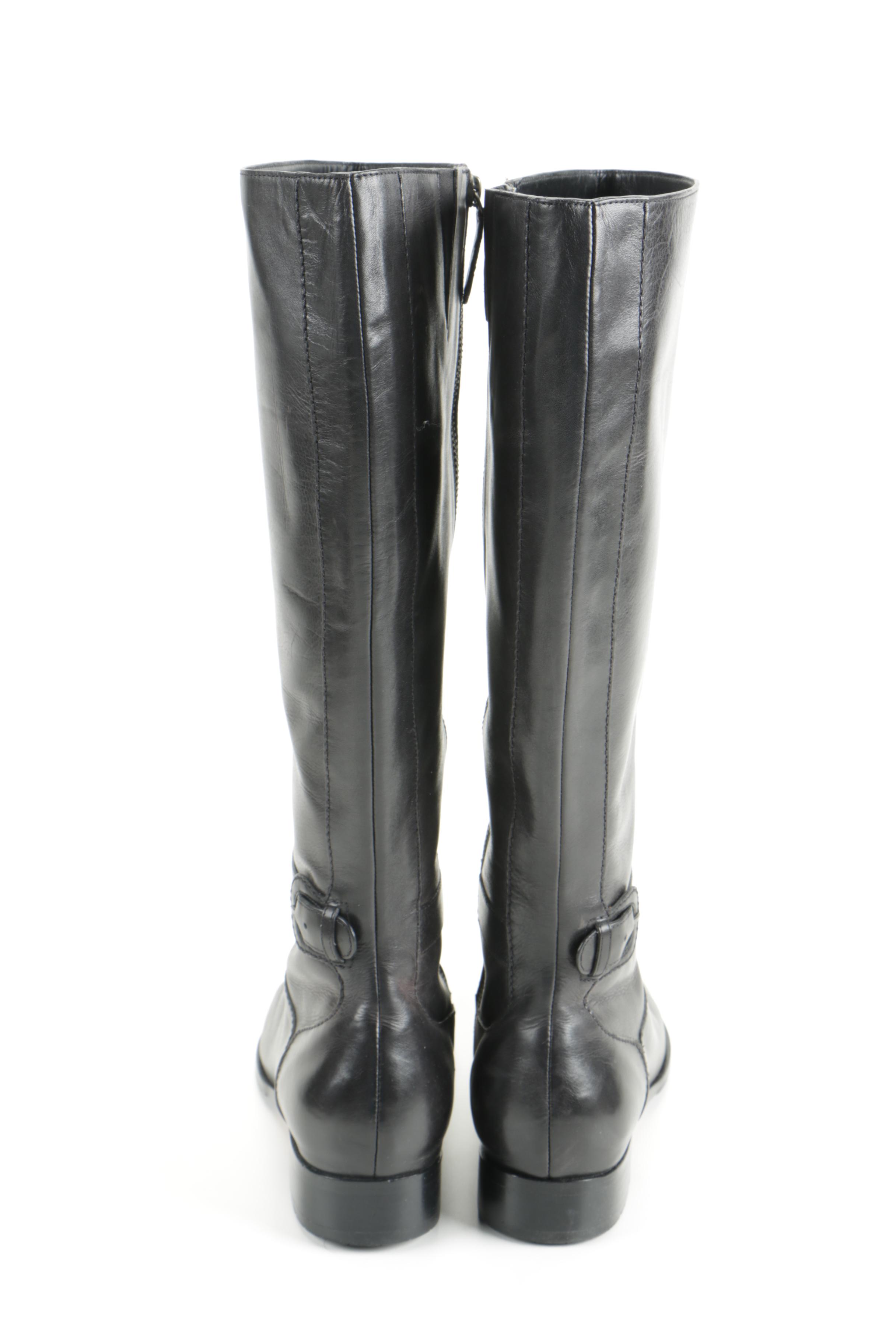 Cole Haan Nike Air Women's Black Leather Boots