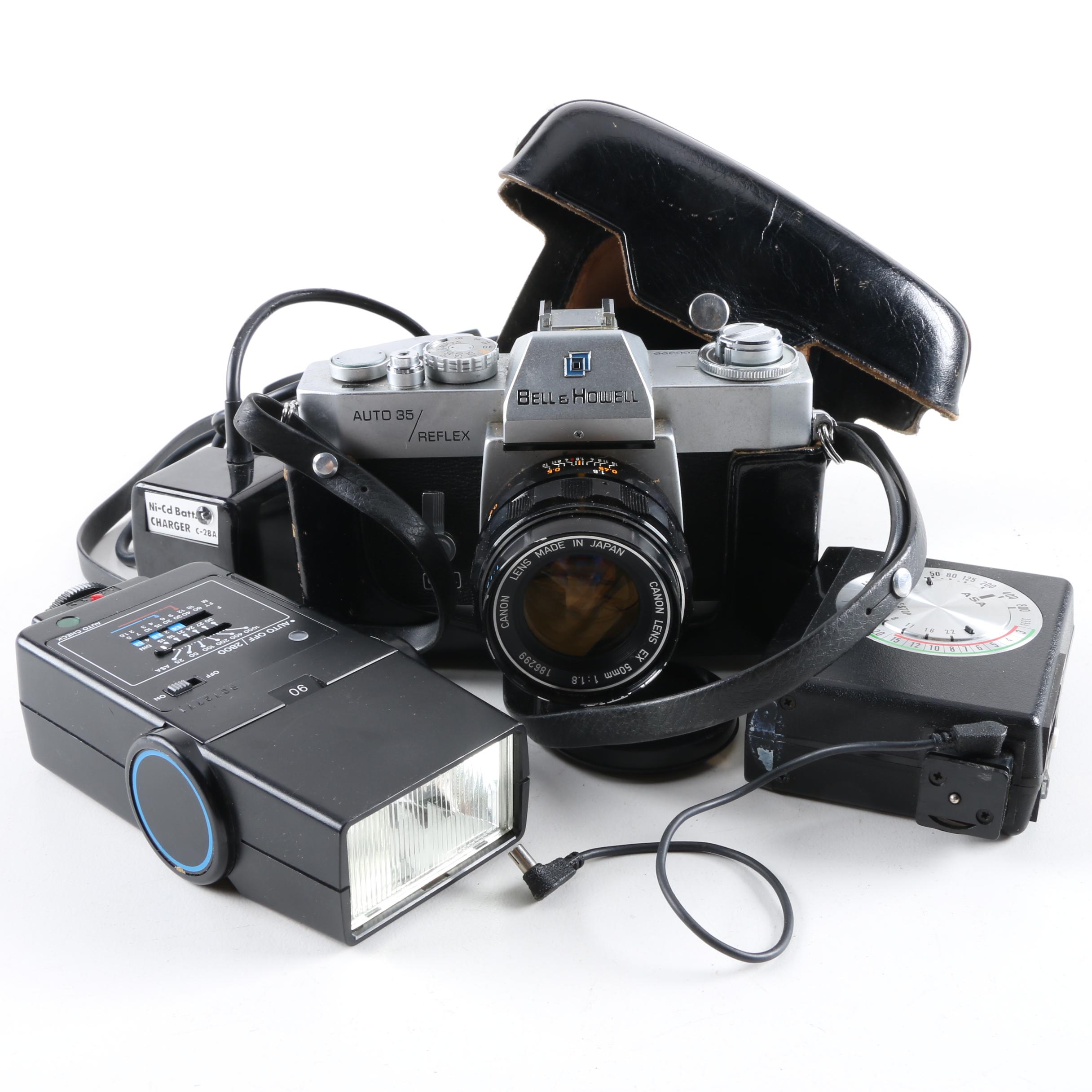 Vintage Bell & Howell Camera and Accessories