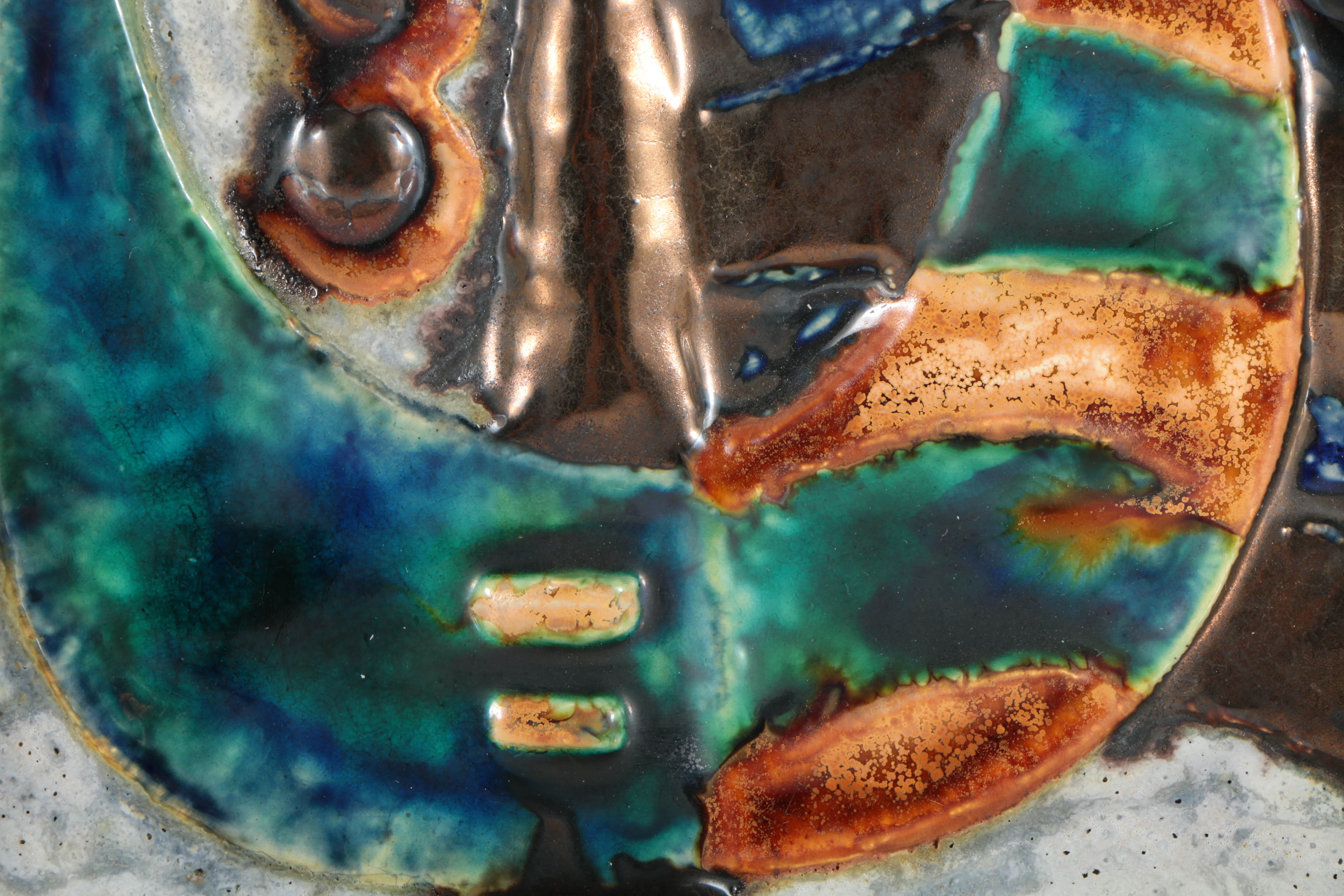 Helmut Schäffenacker Ceramic Wall Plaque "Ship"