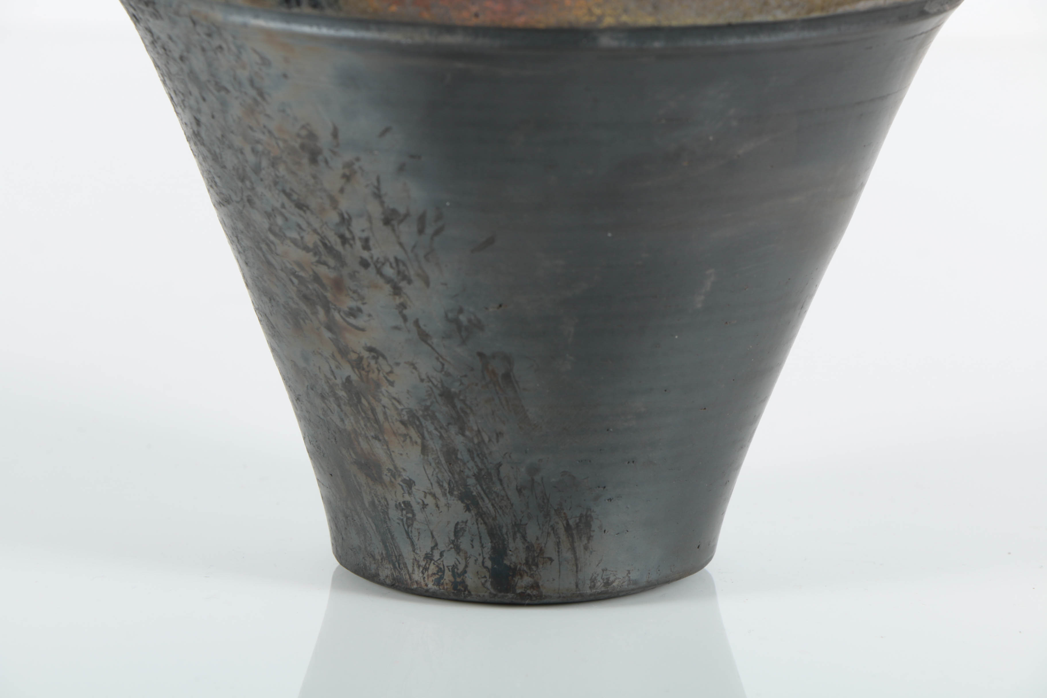 Hand Thrown Stoneware Raku Fired Vase