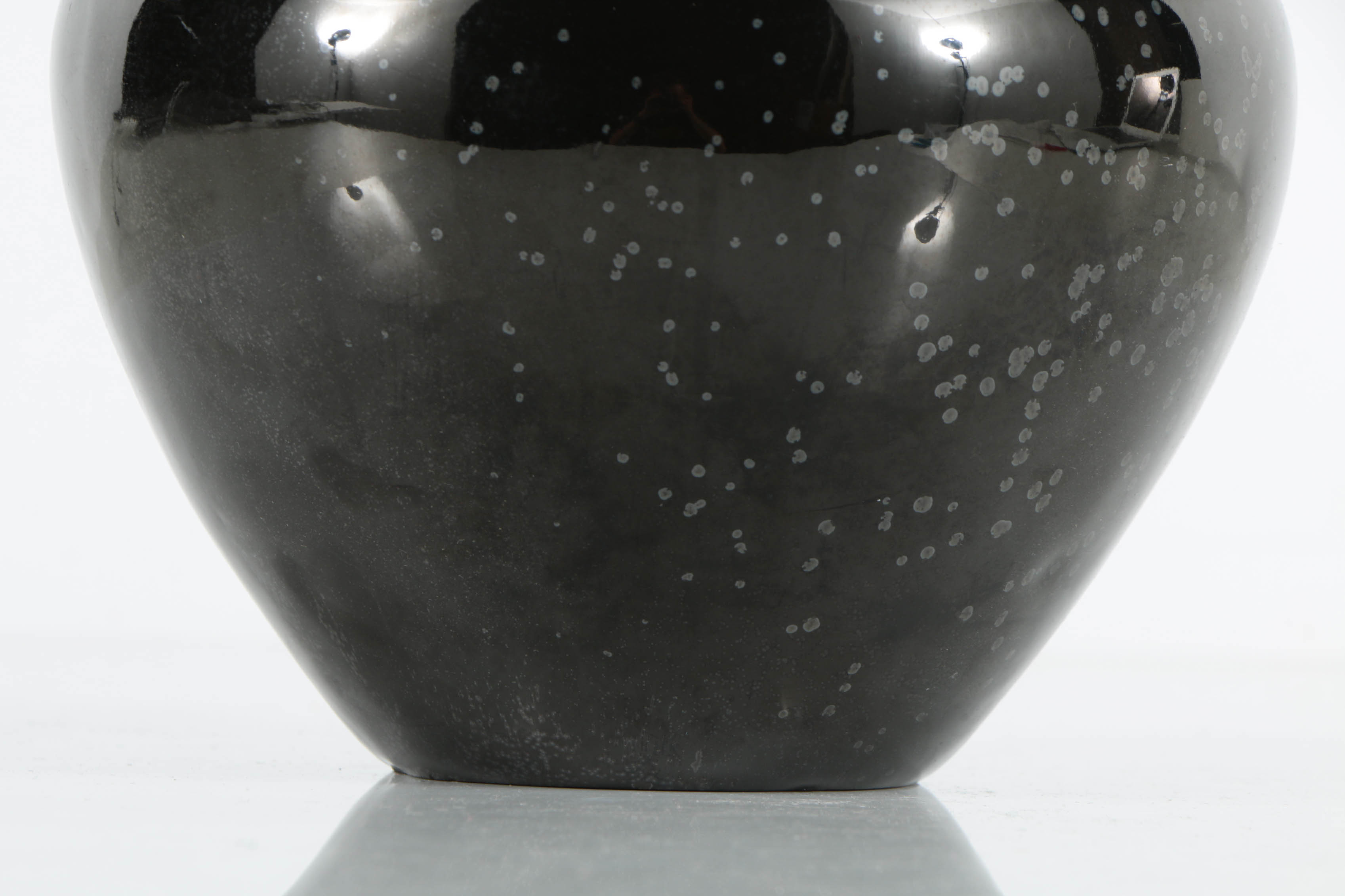 Fulper Black Crystalline Vase